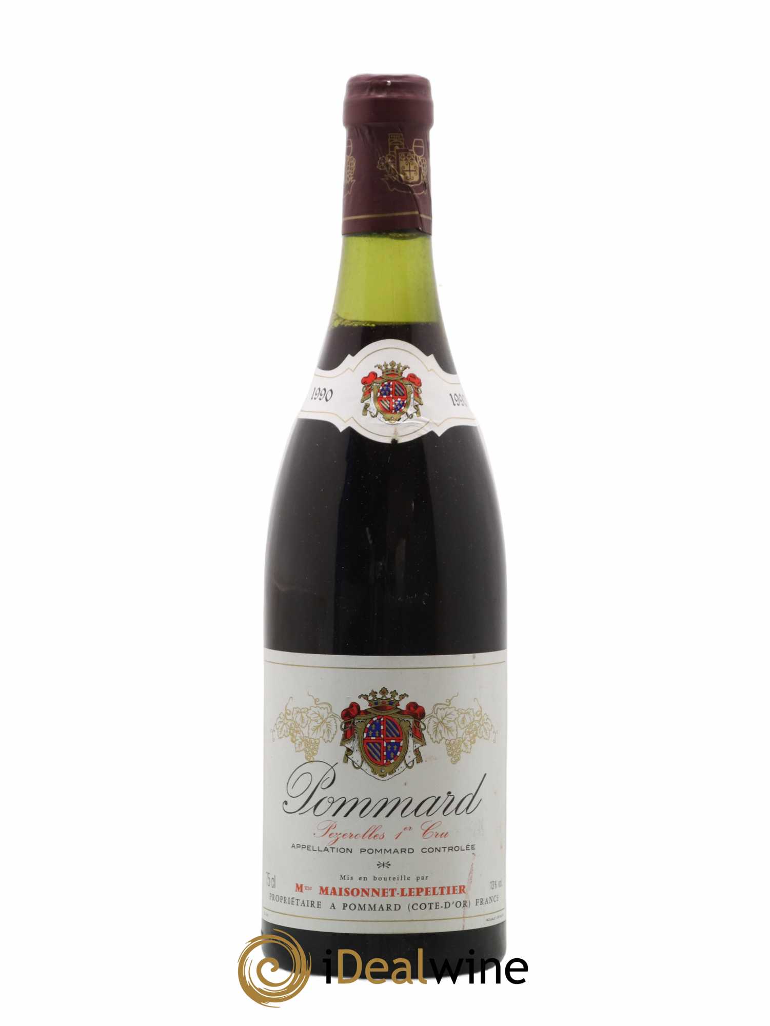 Pommard 1er Cru Pezerolles Mme Maisonnet Lepeltier 1990 - Lot de 1 bouteille - 0
