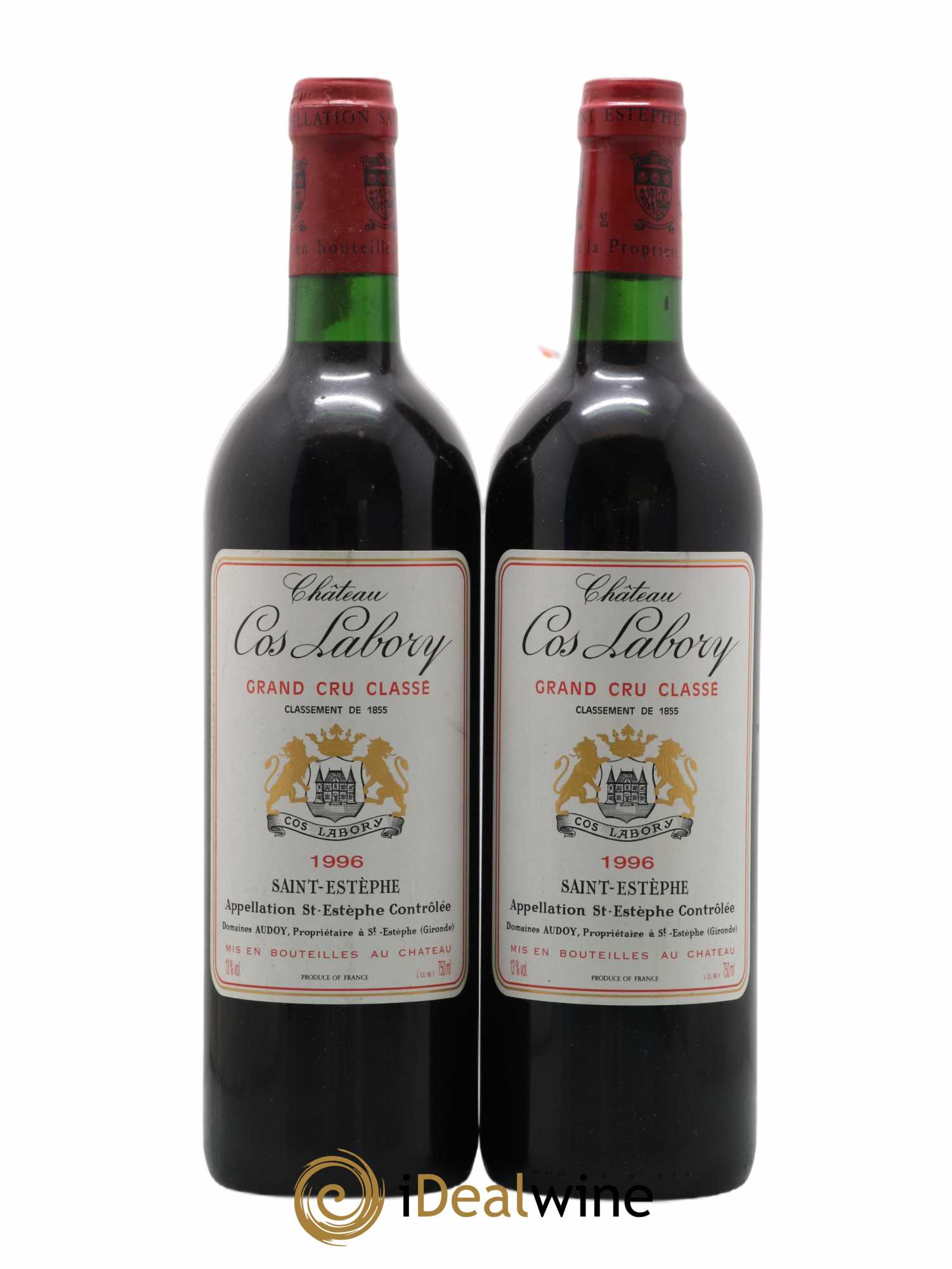 Château Cos Labory 5ème Grand Cru Classé 1996 - Lot de 2 bouteilles - 0