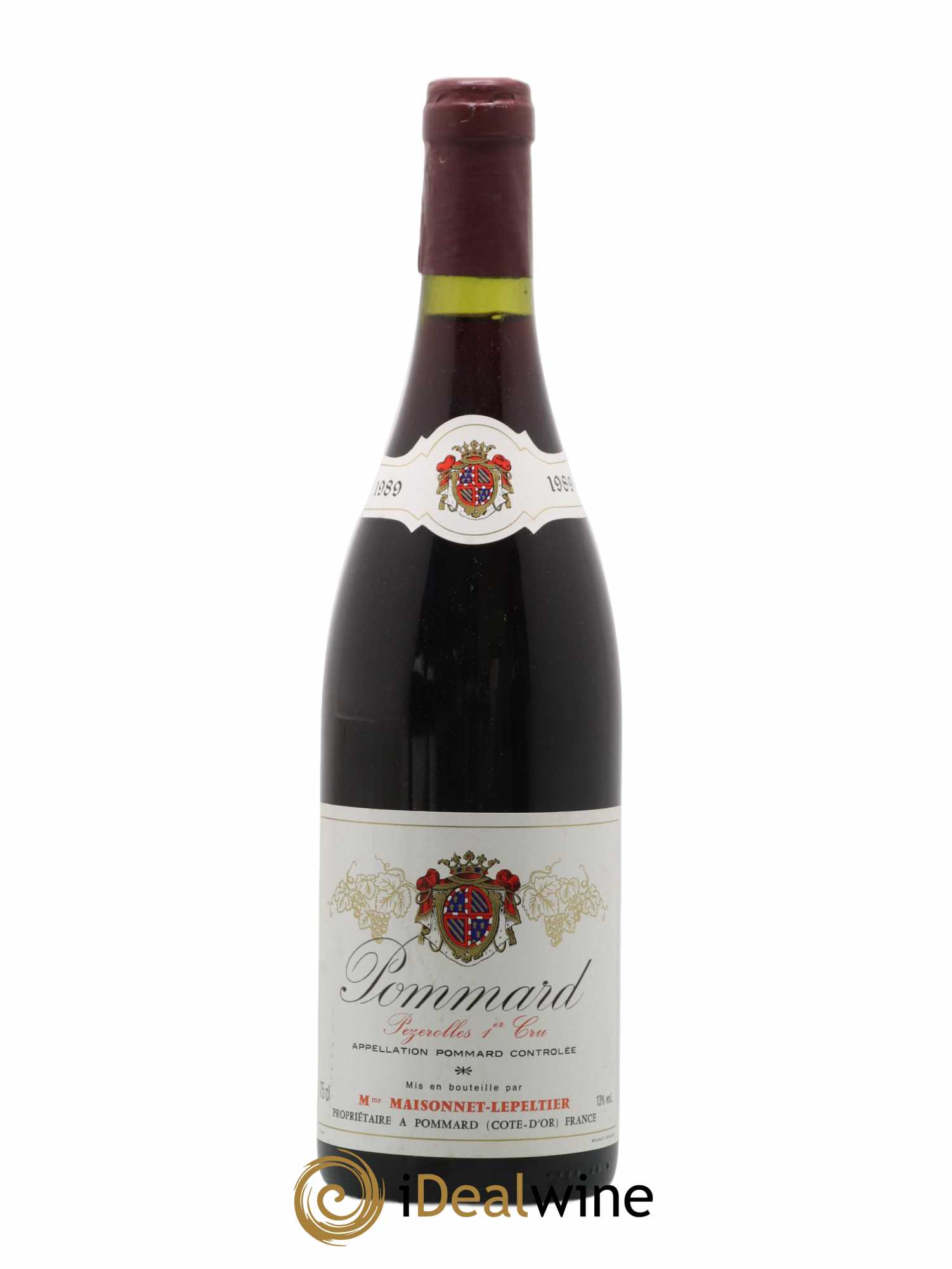 Pommard 1er Cru Pezerolles Mme Maisonnet Lepeltier 1989 - Lot de 1 bouteille - 0