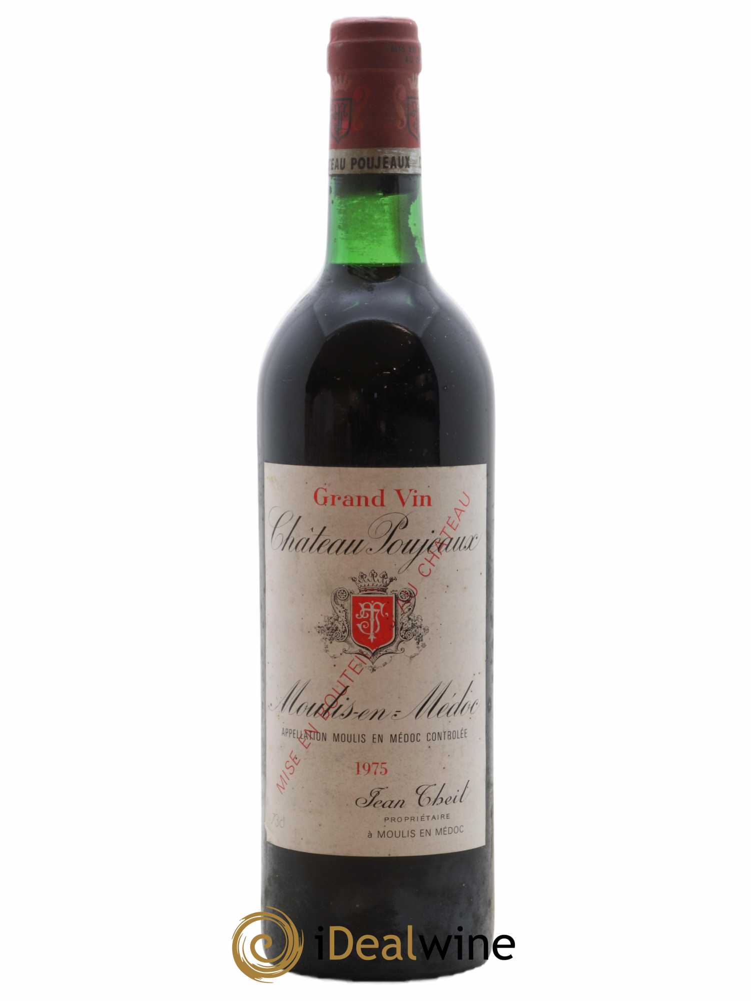 Château Poujeaux 1975 - Lot de 1 bouteille - 0