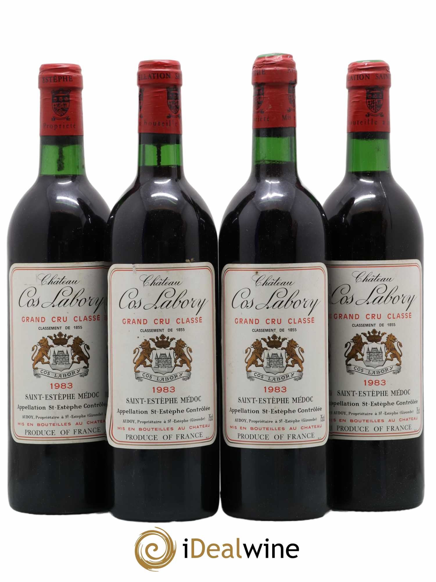 Château Cos Labory 5ème Grand Cru Classé 1983 - Lot de 4 bouteilles - 0