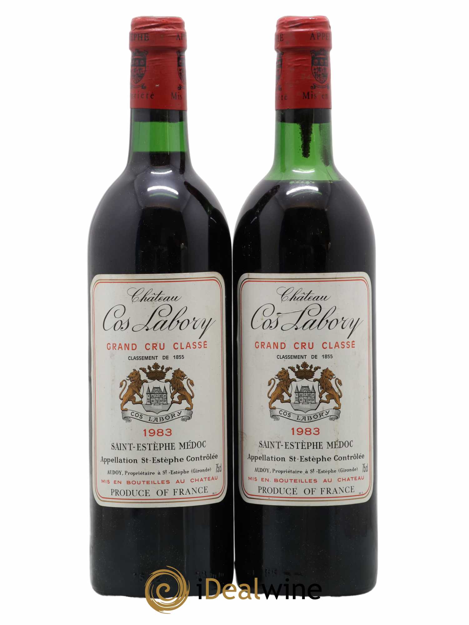 Château Cos Labory 5ème Grand Cru Classé 1983 - Lot de 2 bouteilles - 0