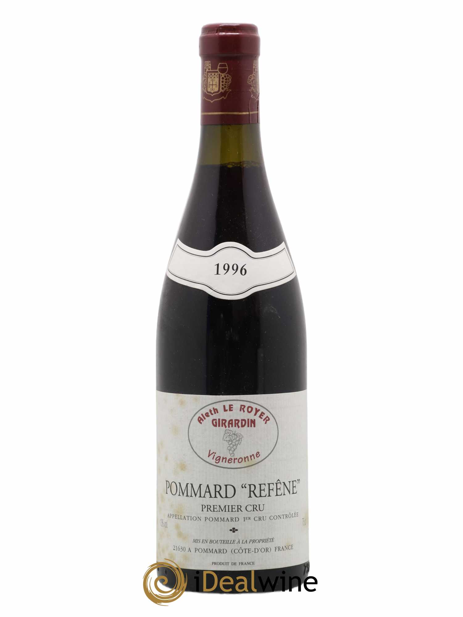 Pommard 1er Cru Refène Aleth Le Royer Girardin 1996 - Posten von 1 Flasche - 0