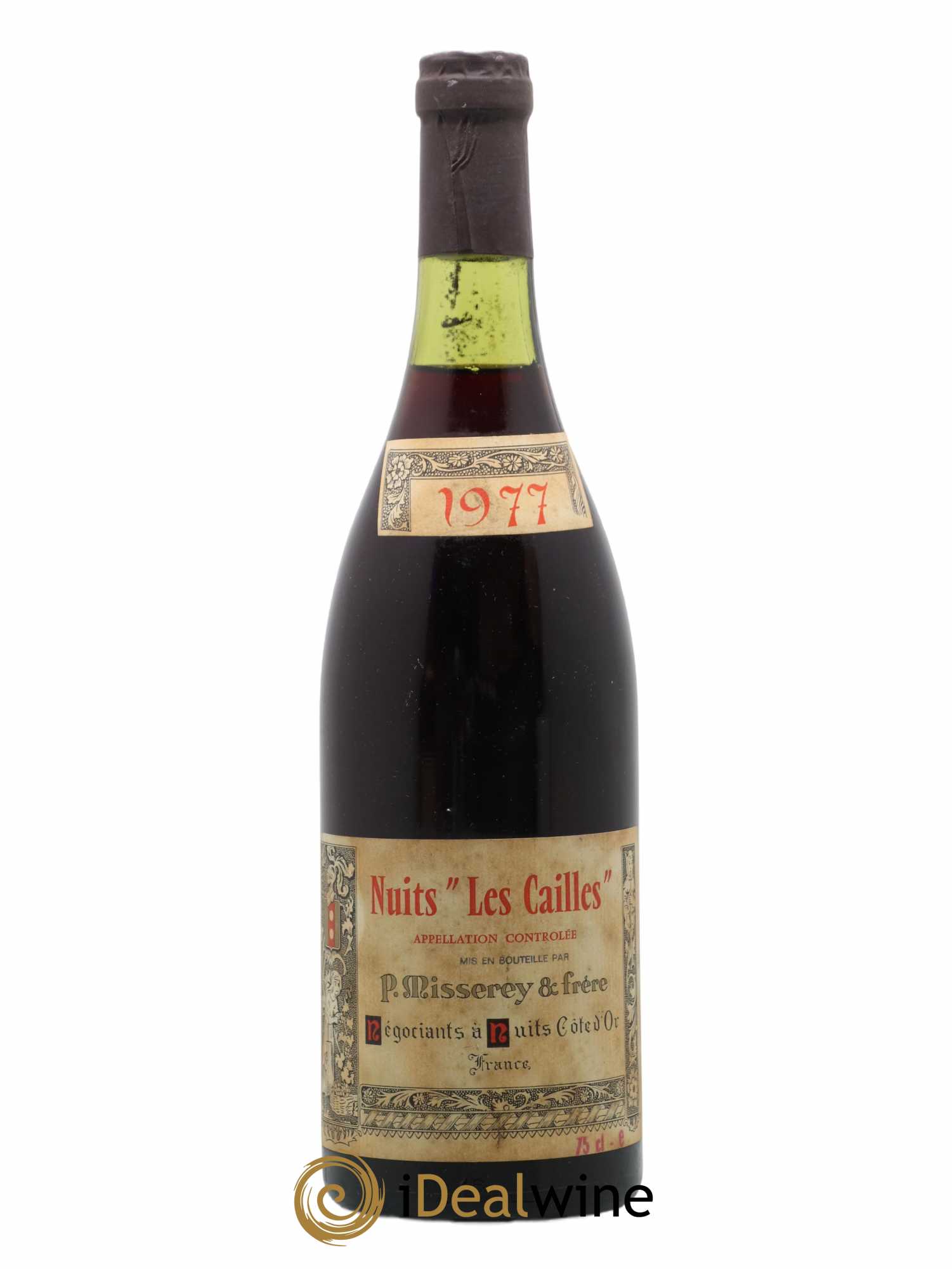 Nuits-Saint-Georges Les Cailles Misserey et Frère 1977 - Posten von 1 Flasche - 0