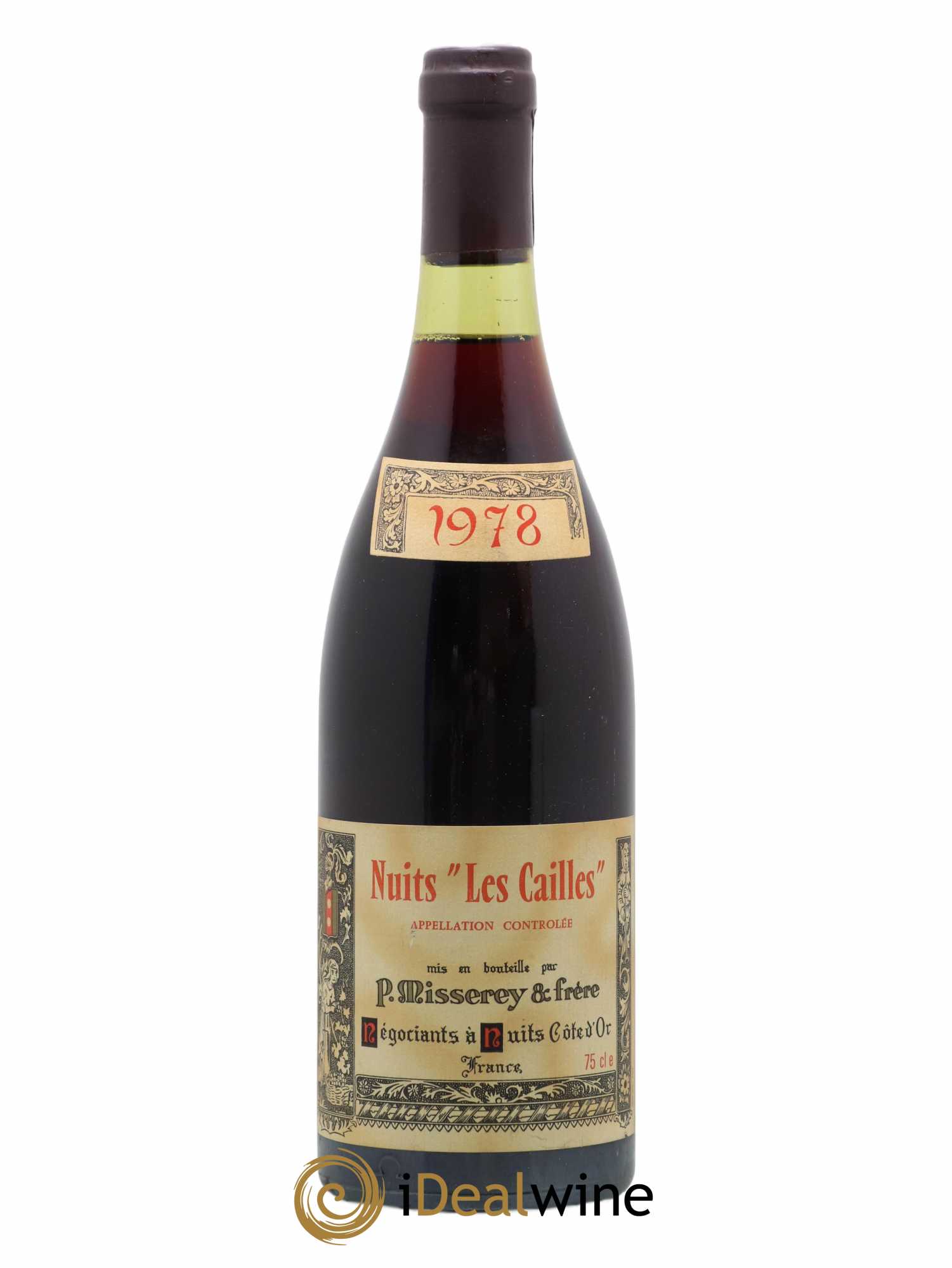 Nuits-Saint-Georges Les Cailles Misserey et Frère 1978 - Posten von 1 Flasche - 0