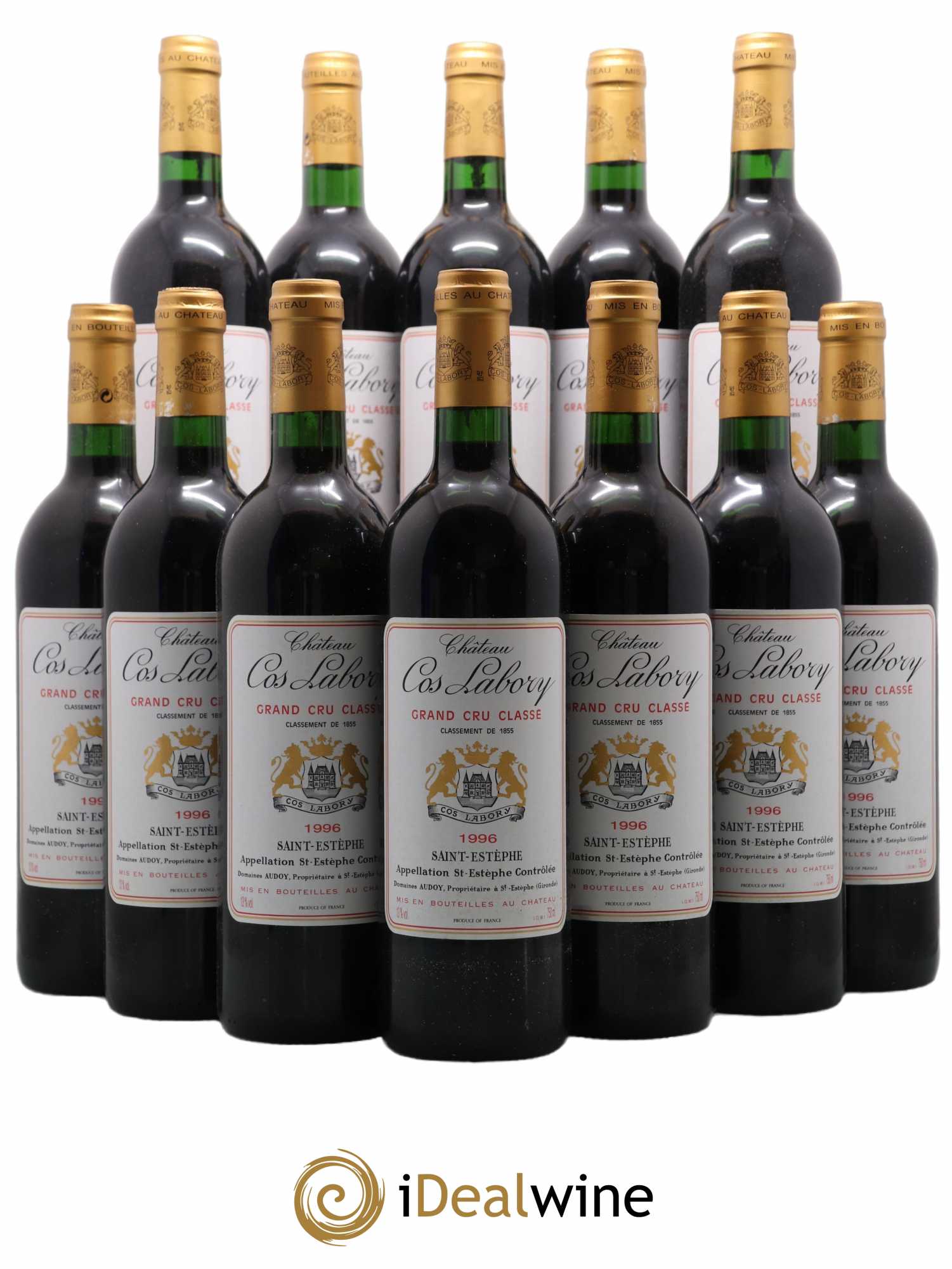 Château Cos Labory 5ème Grand Cru Classé 1996 - Lot de 12 bouteilles - 0