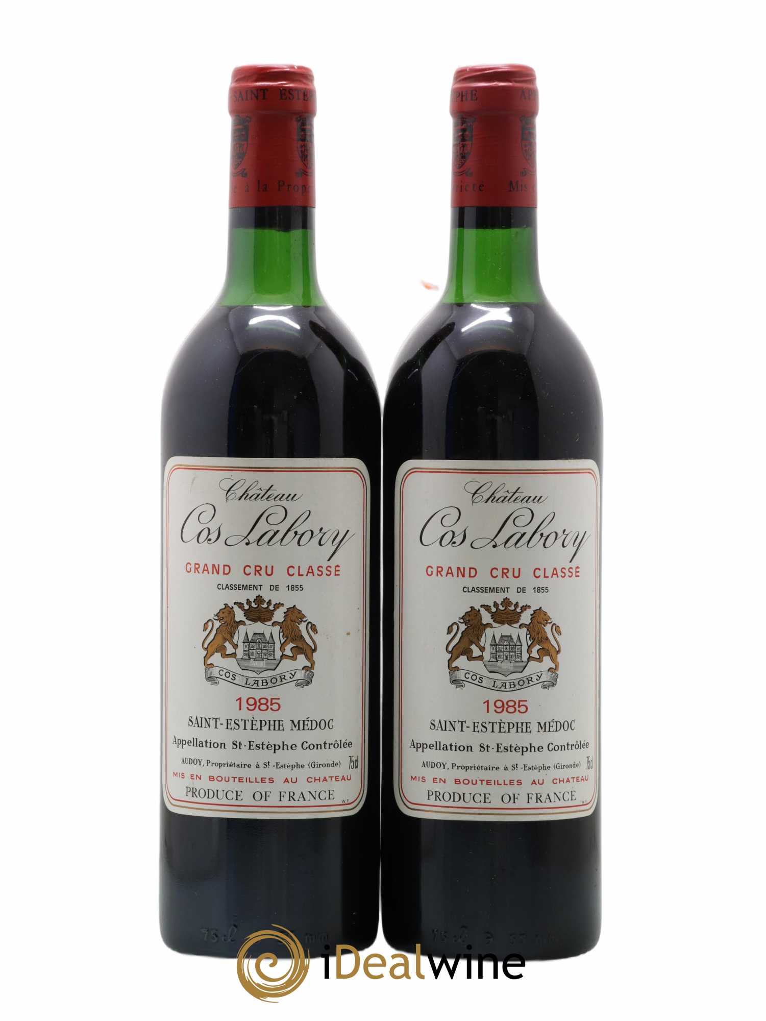 Château Cos Labory 5ème Grand Cru Classé 1985 - Lot de 2 bouteilles - 0