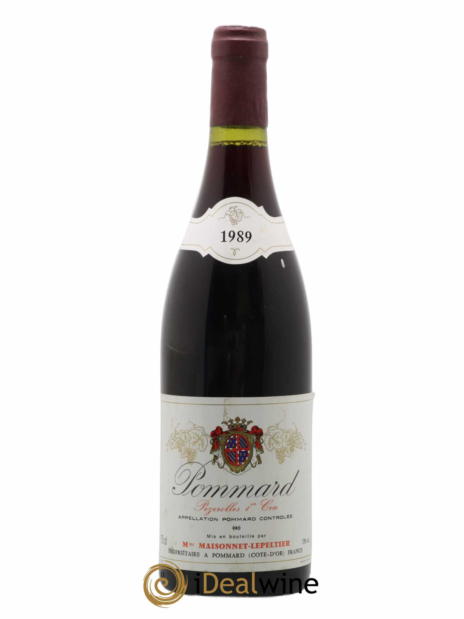 Pommard 1er Cru Pezerolles Mme Maisonnet Lepeltier 1989 - Lot de 1 bouteille - 0