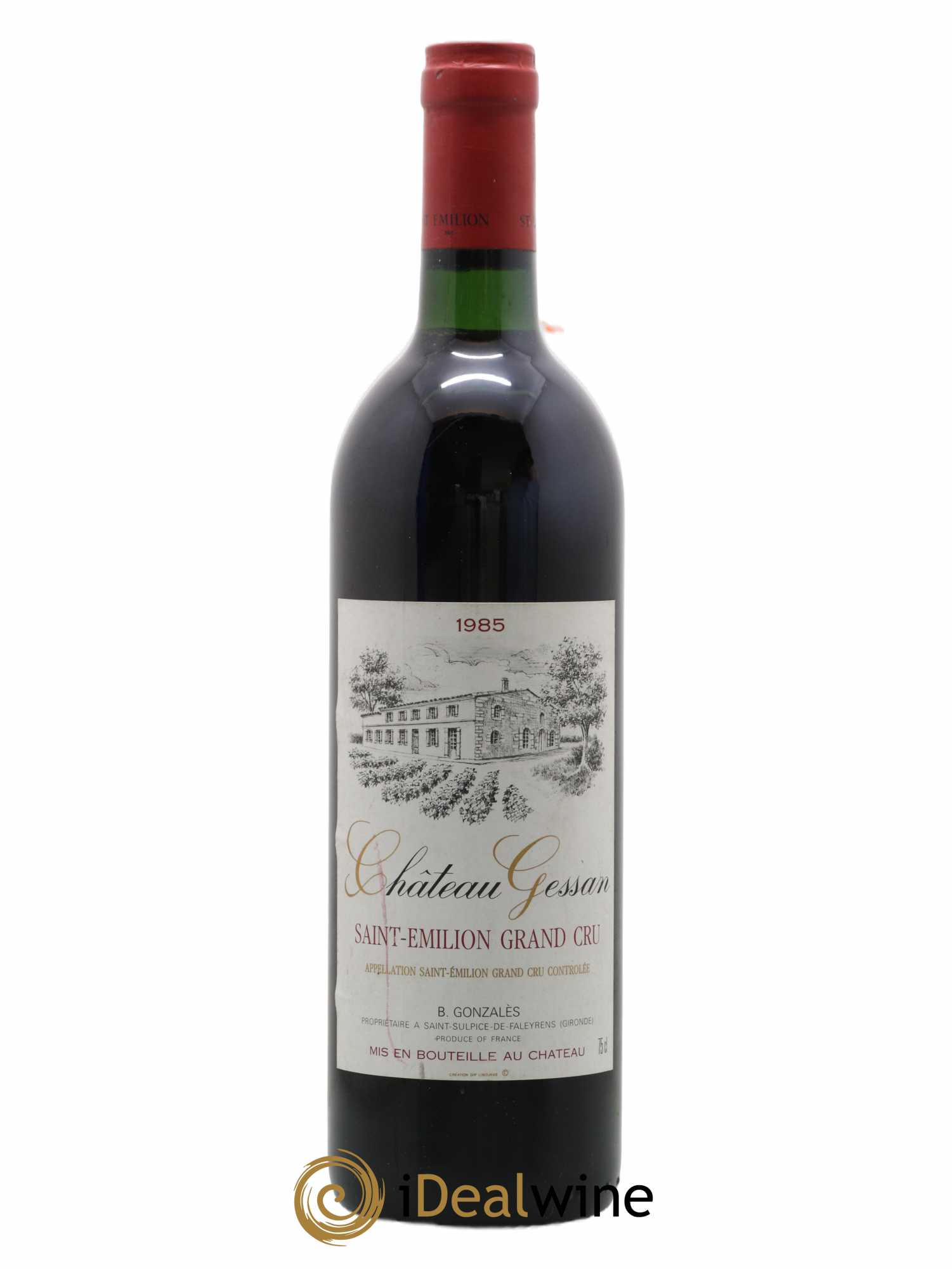 Saint-Émilion Grand Cru Château Gessan 1985 - Lot de 1 bouteille - 0