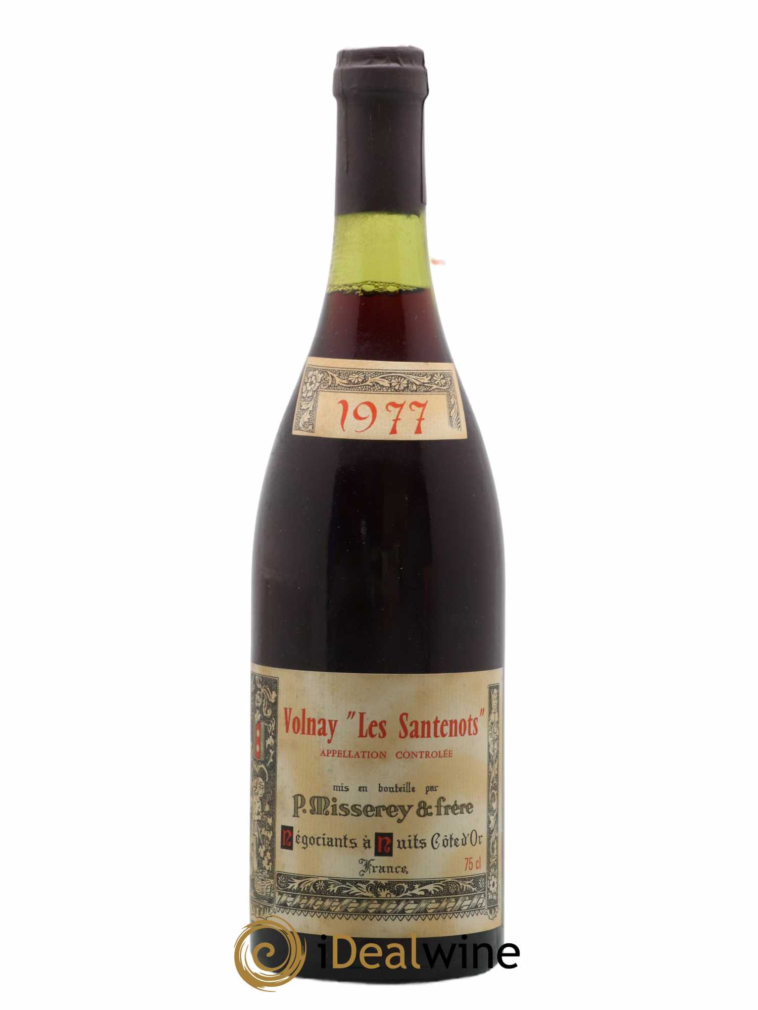 Volnay 1er Cru Les Santenots P. Misserey & Frere 1977 - Posten von 1 Flasche - 0
