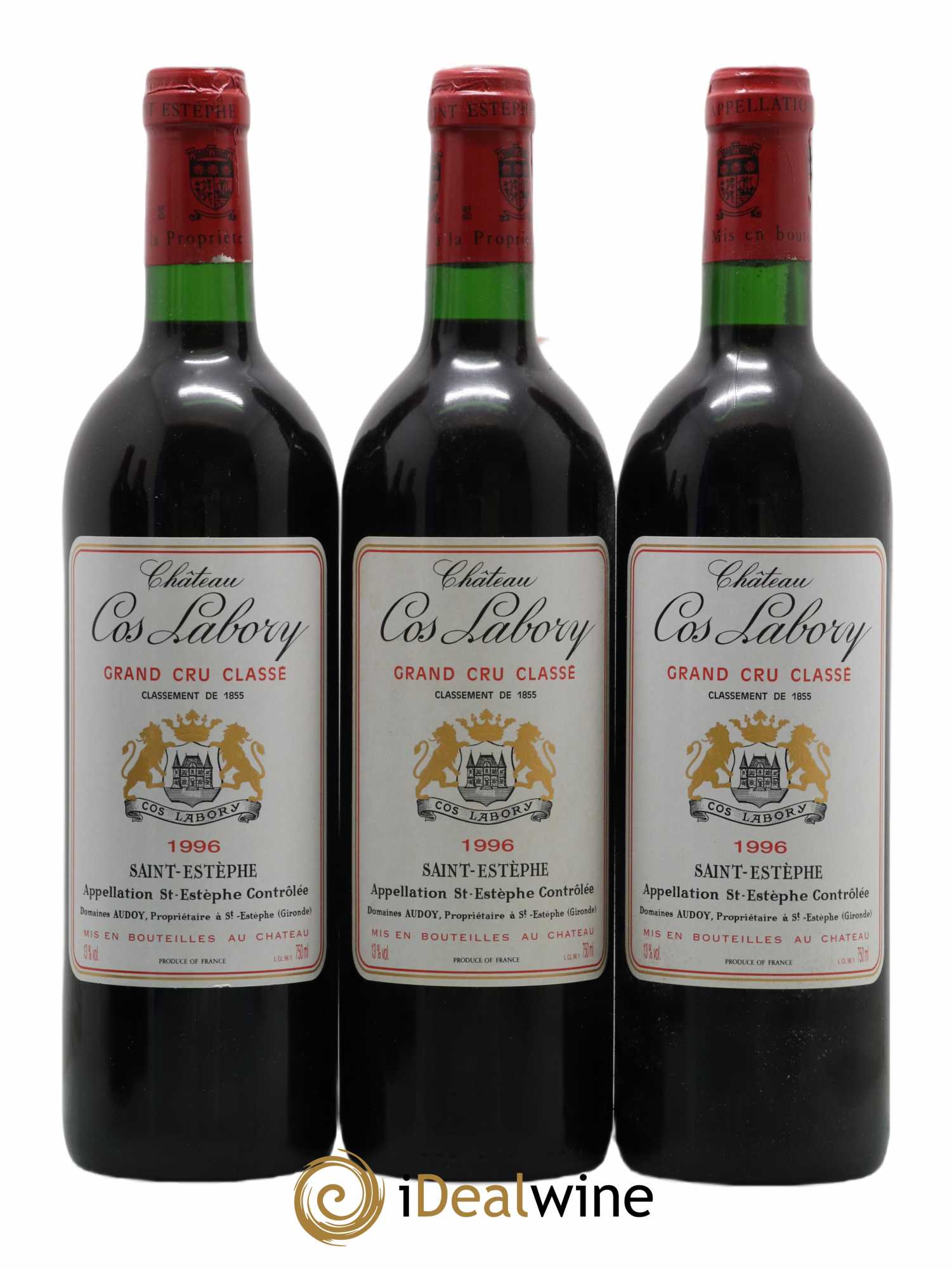 Château Cos Labory 5ème Grand Cru Classé 1996 - Lot de 12 bouteilles - 1