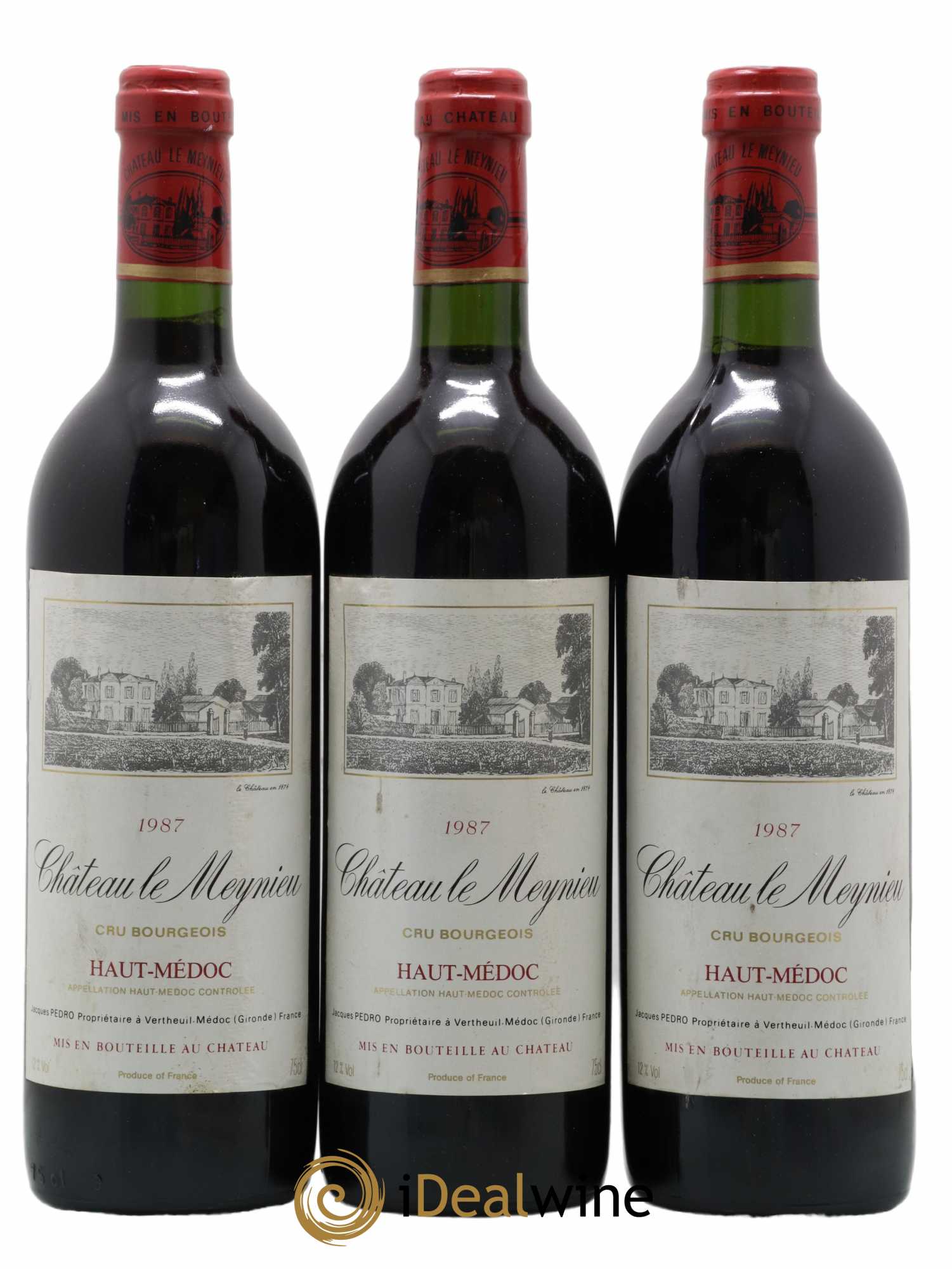 Haut Médoc 1987 - Posten von 3 Flaschen - 0