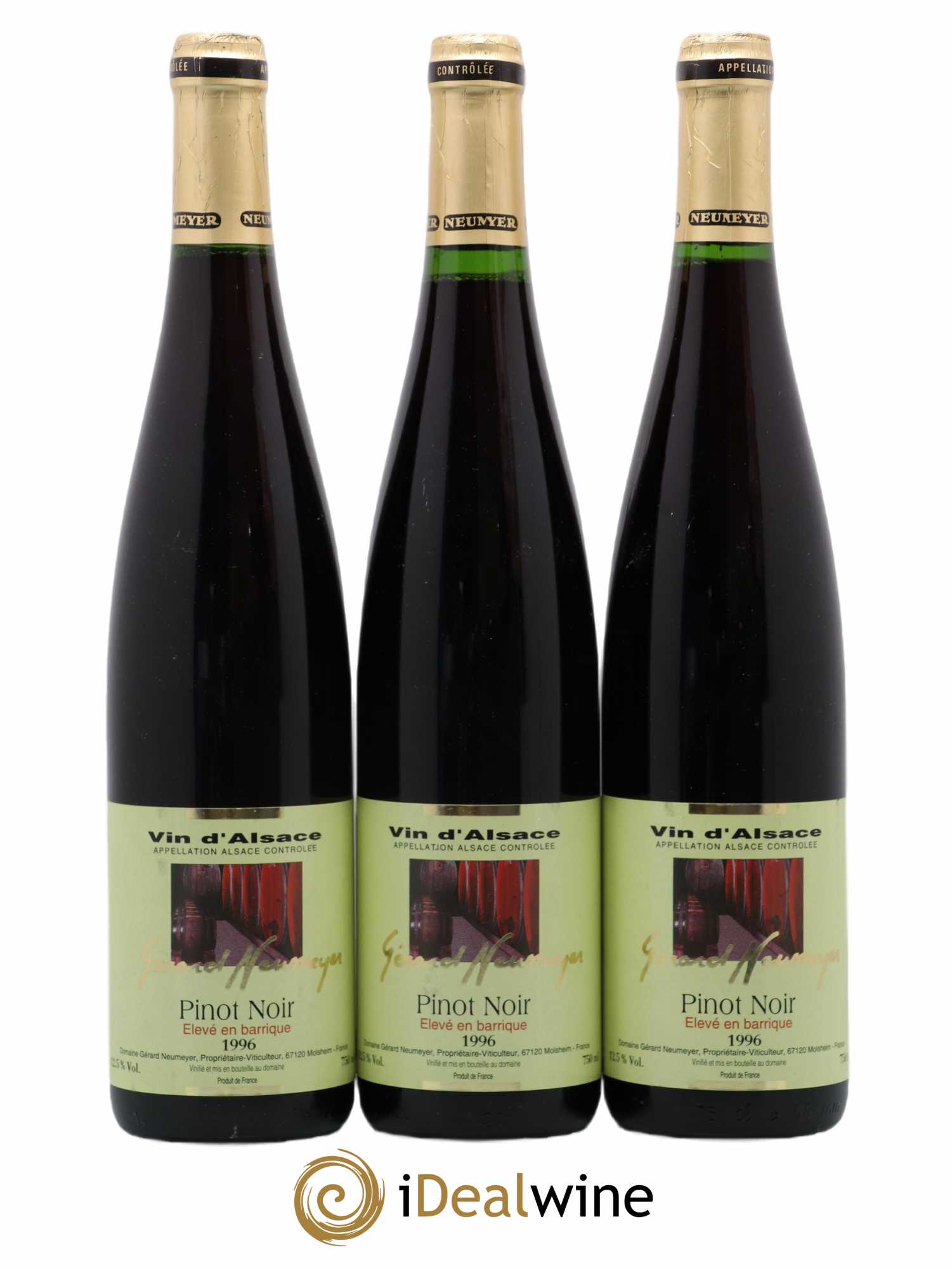 Alsace Pinot Noir Gérard Neumeyer 1996 - Posten von 3 Flaschen - 0