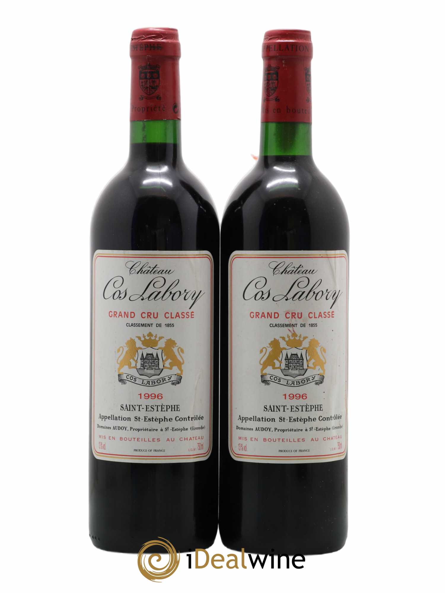 Château Cos Labory 5ème Grand Cru Classé 1996 - Lot de 2 bouteilles - 0