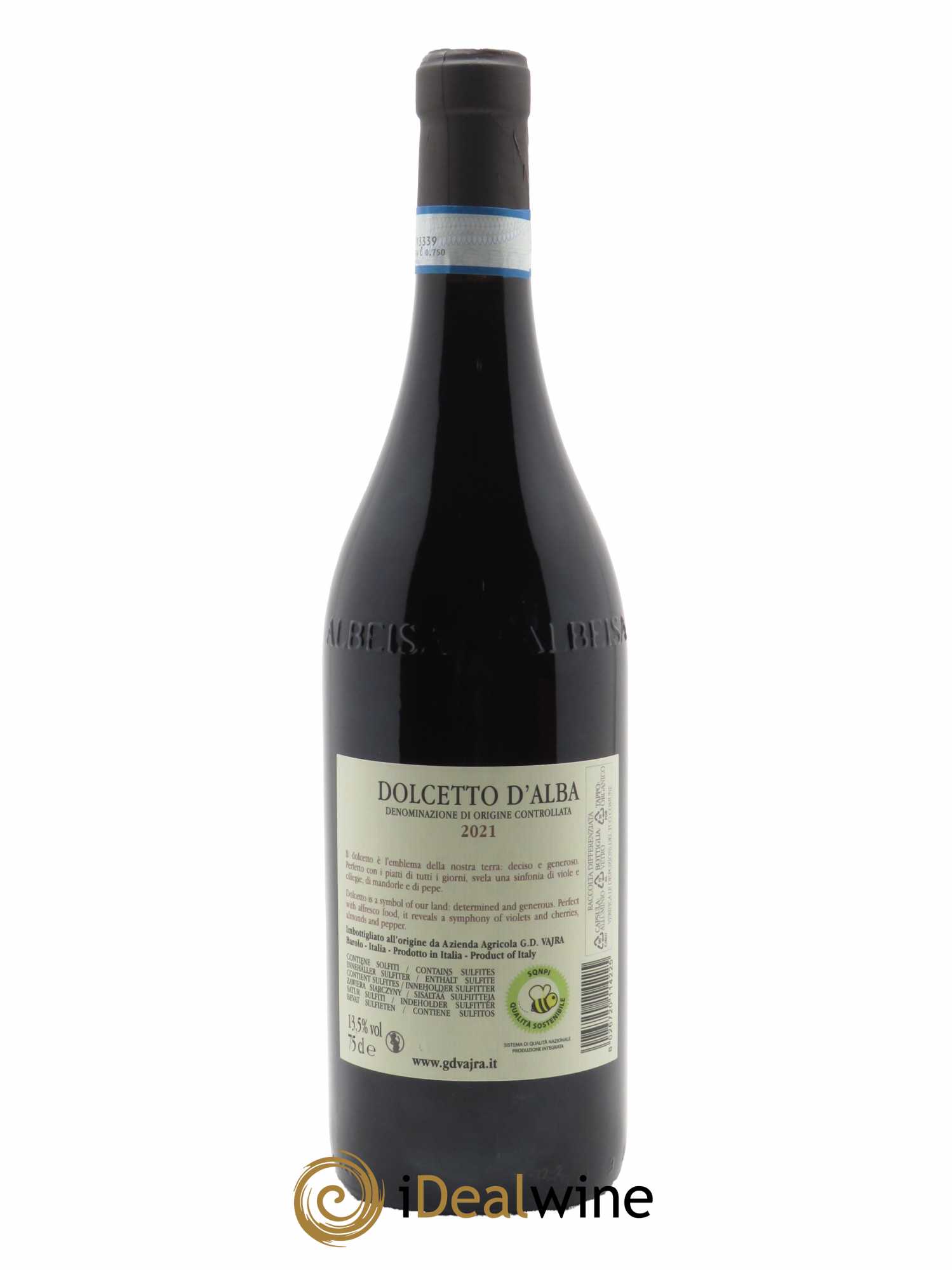 Dolcetto d'Alba DOC G.D Vajra 2021 - Posten von 1 Flasche - 1