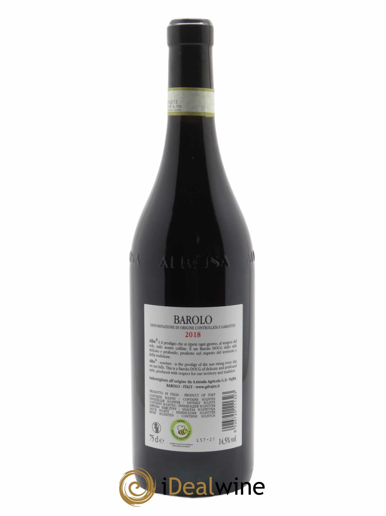 Barolo DOCG Bricco Albe G.D Vajra 2018 - Lot of 1 bottle - 1