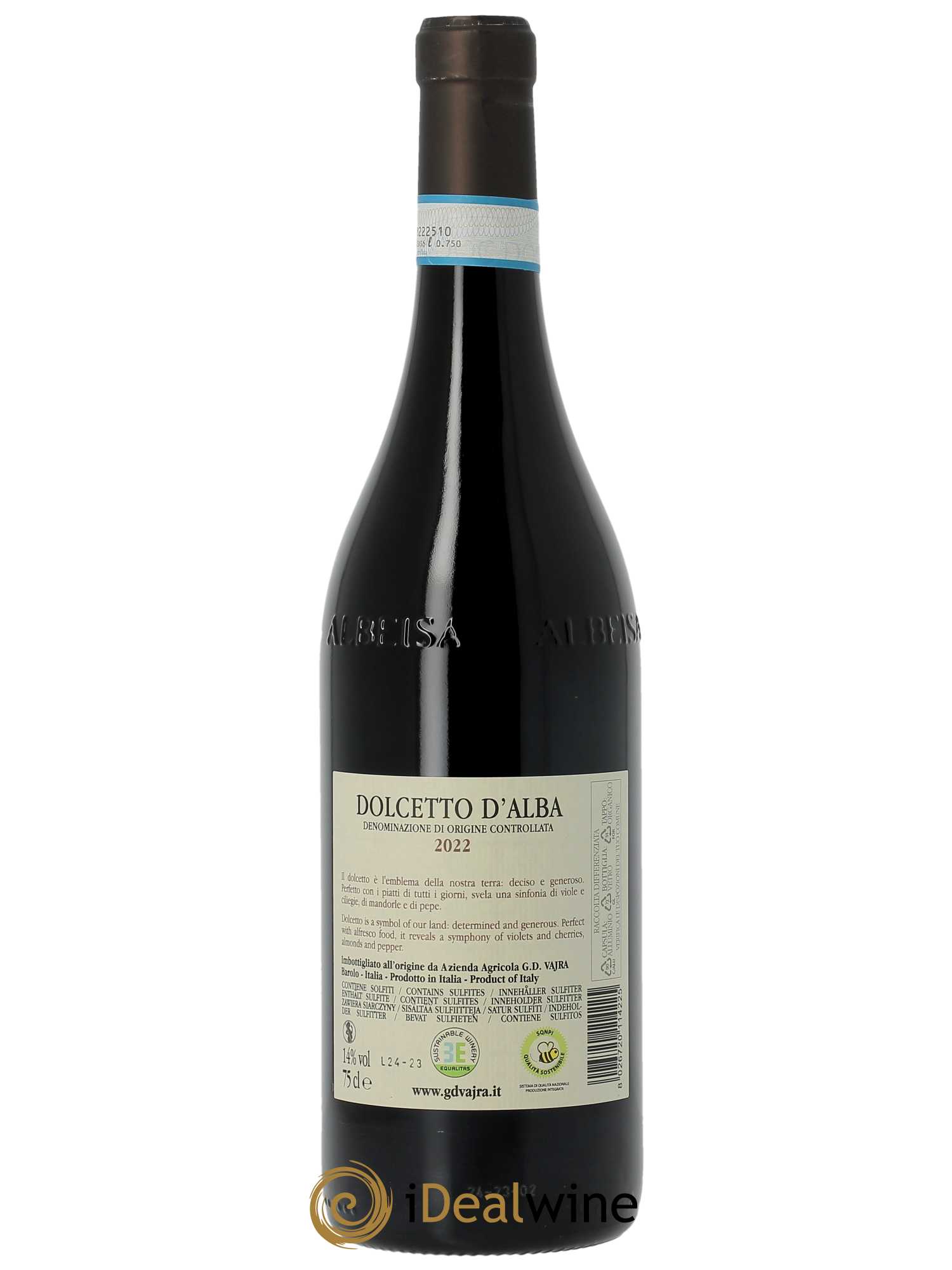 Dolcetto d'Alba DOC G.D Vajra 2022 - Lot of 1 bottle - 1