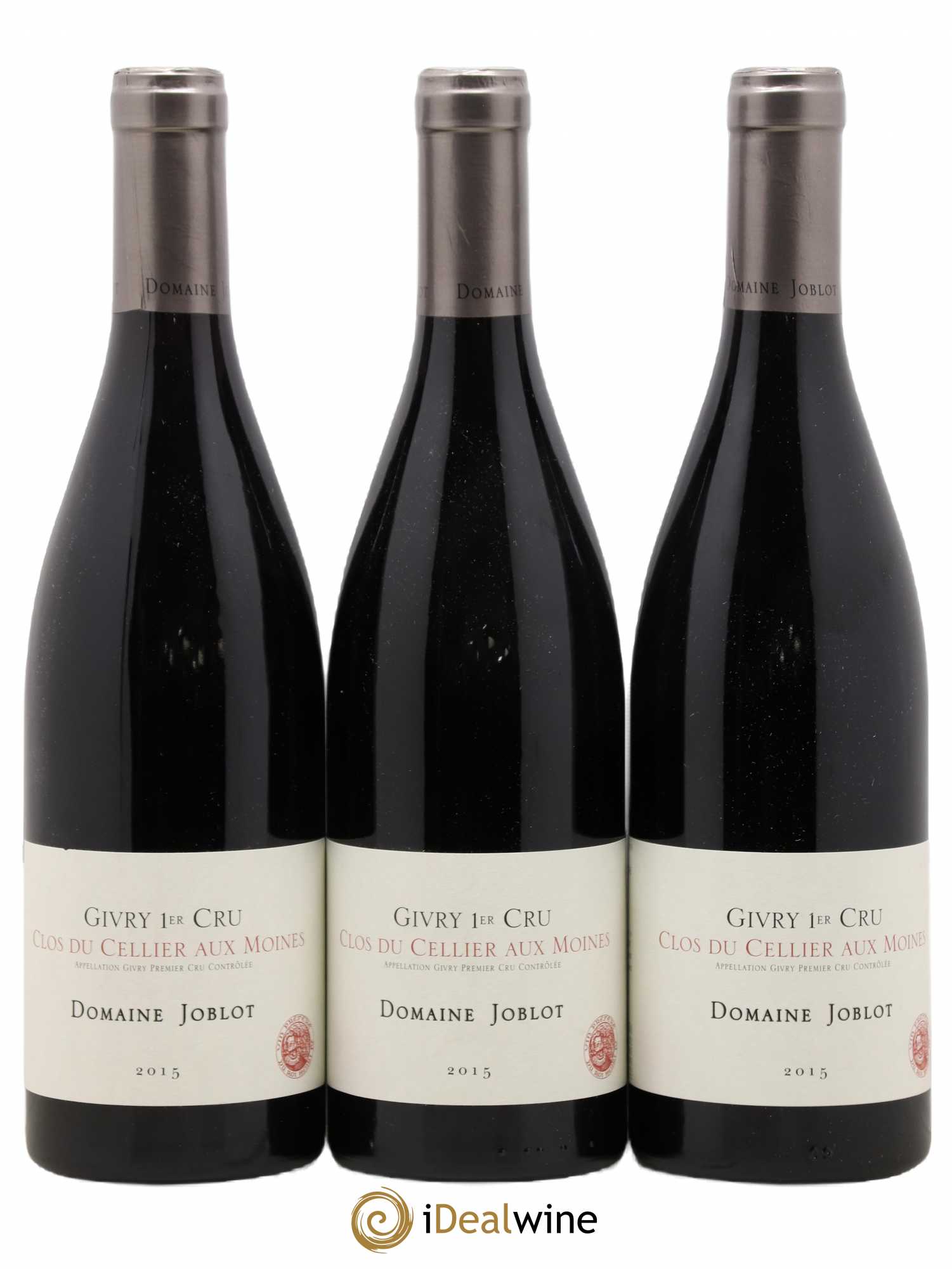 Givry 1er Cru Clos du Cellier aux Moines Joblot (Domaine) 2015 - Lot de 3 bouteilles - 0