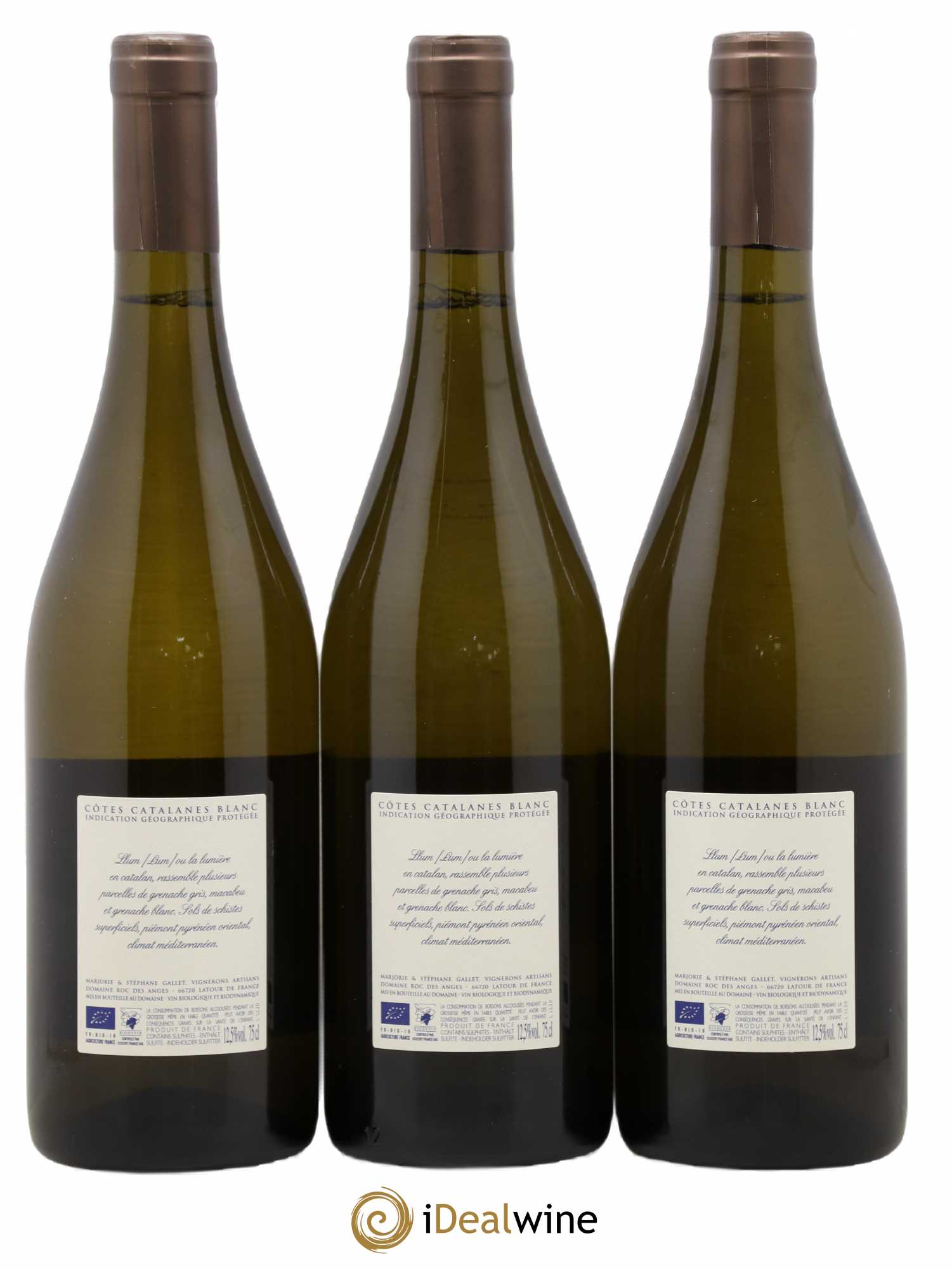 Côtes Catalanes Roc des Anges Llum Marjorie et Stéphane Gallet 2020 - Lot de 3 bouteilles - 1