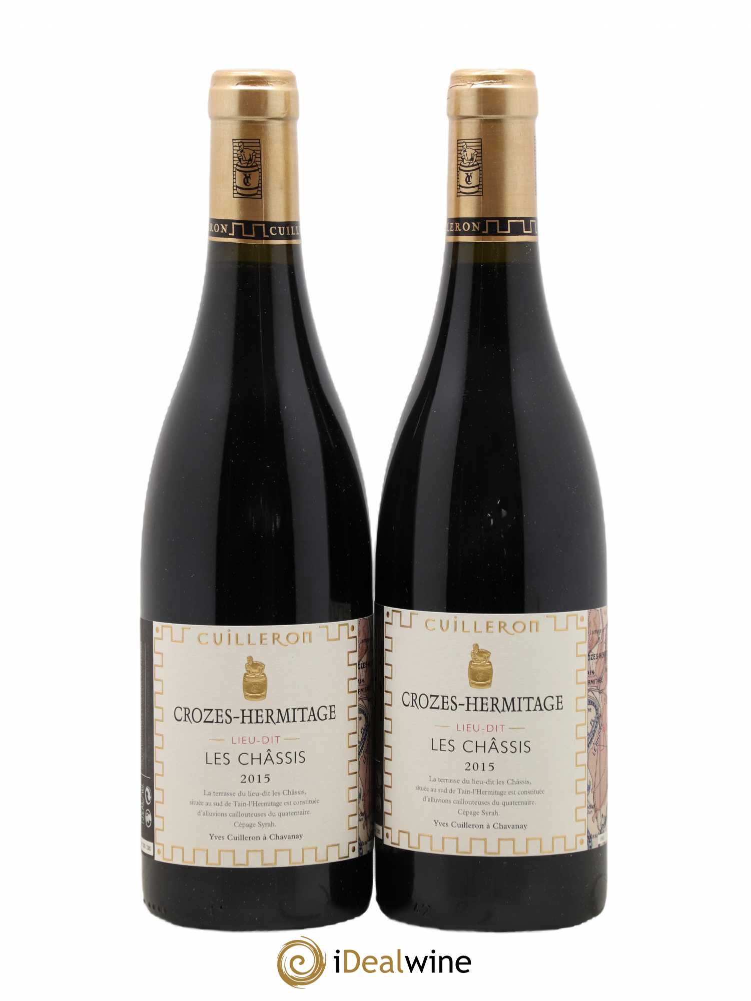 Crozes-Hermitage Les Chassis Cuilleron 2015 - Posten von 2 Flaschen - 0