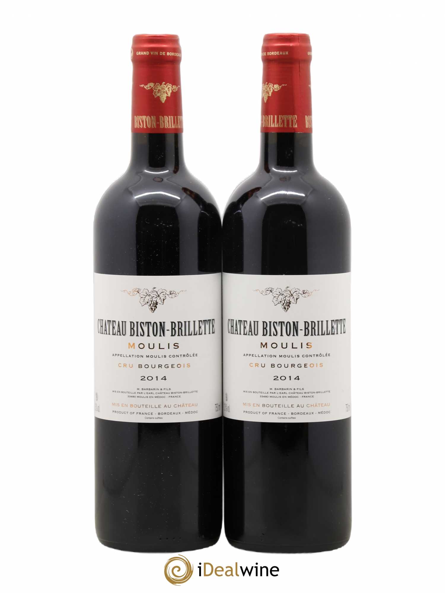 Château Biston Brillette 2014 - Lot de 2 bouteilles - 0