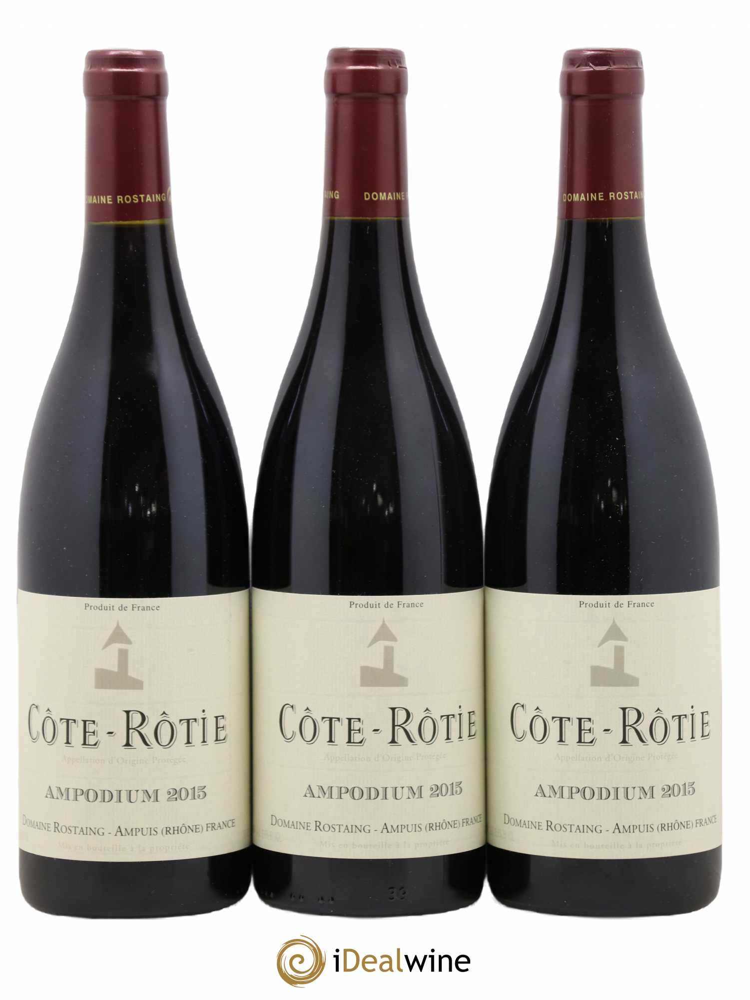 Côte-Rôtie Ampodium René Rostaing 2015 - Lot of 3 bottles - 0