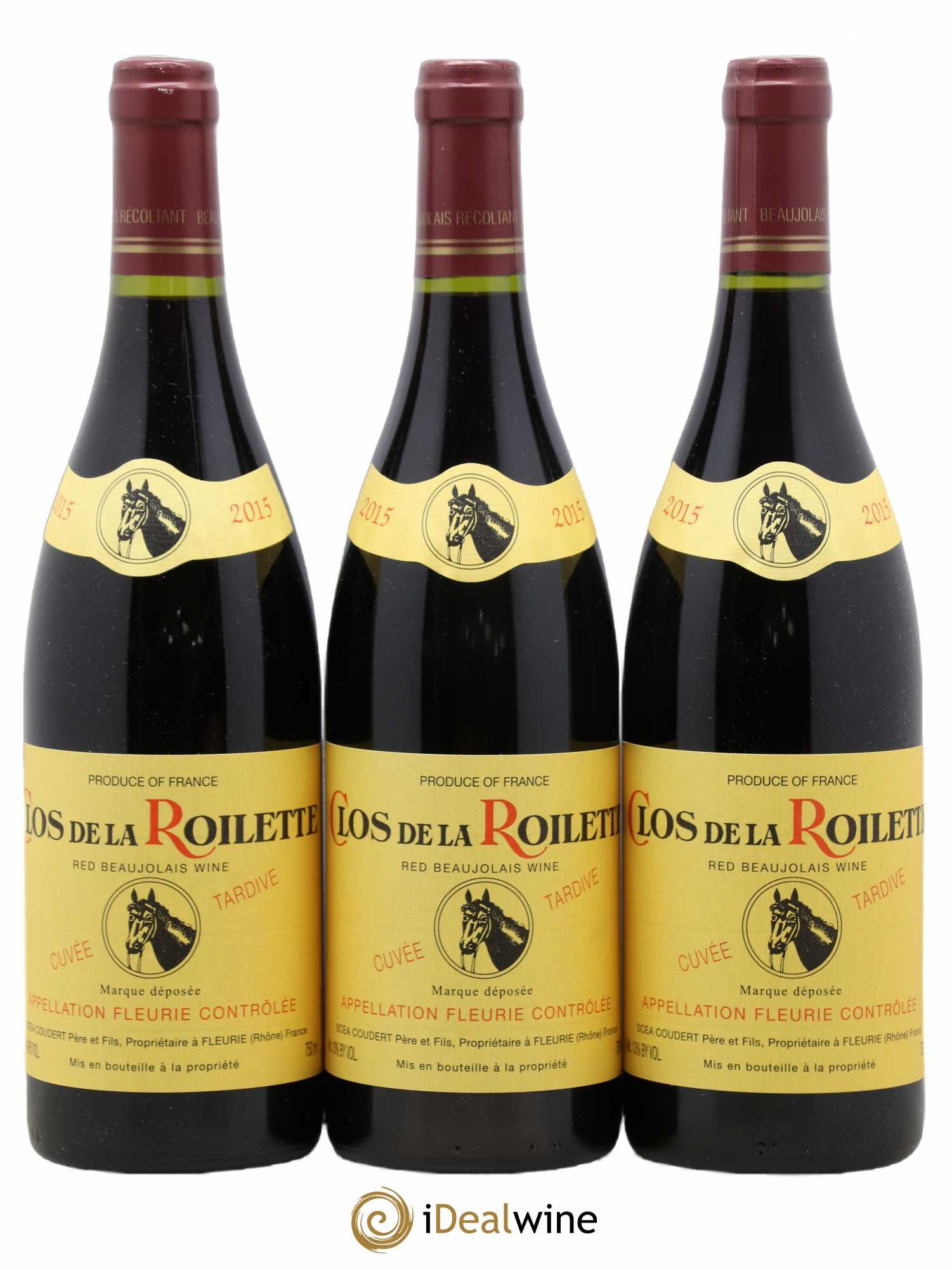Fleurie Cuvée Tardive Clos de la Roilette 2015 - Lot de 3 bouteilles - 0