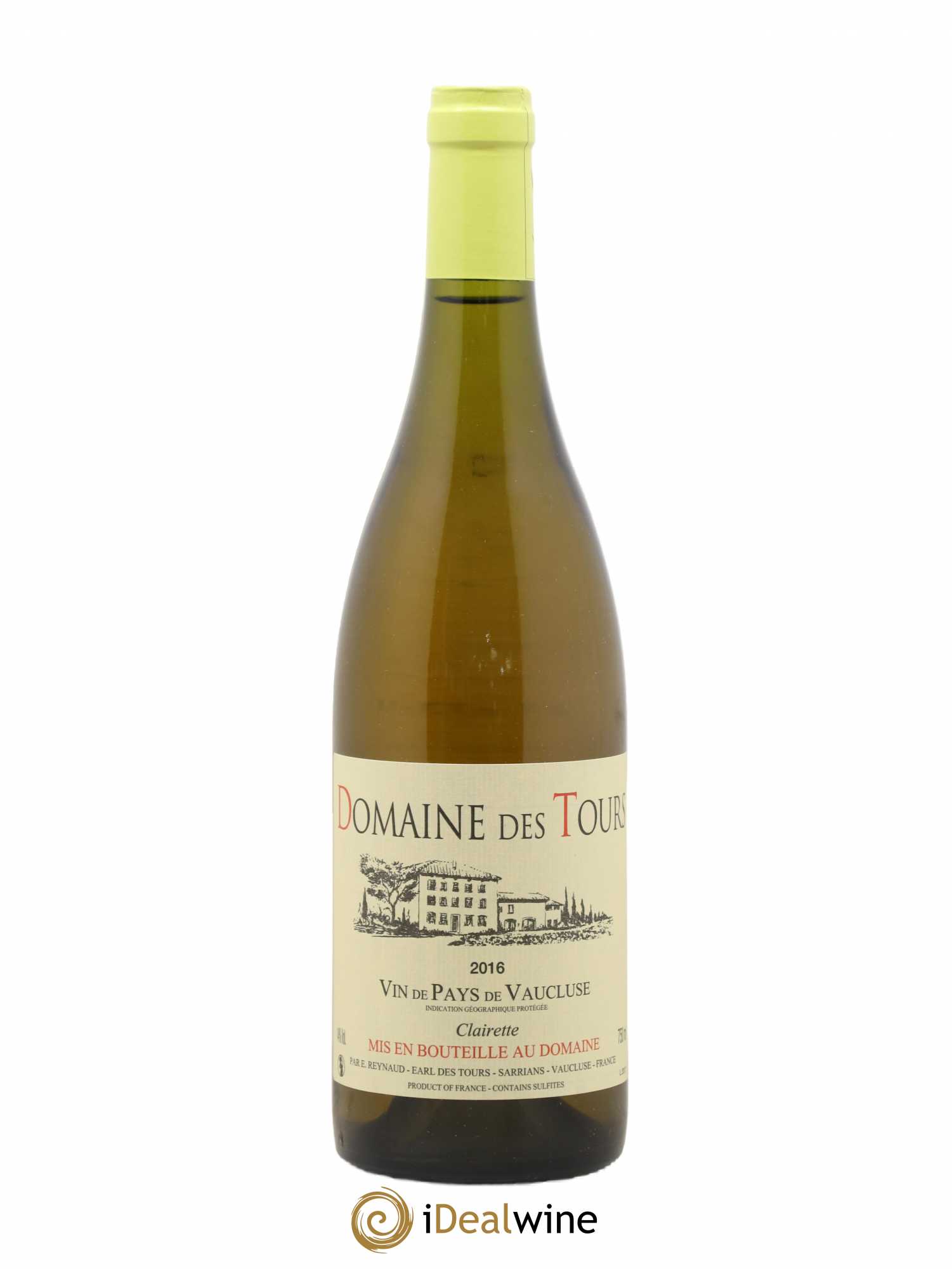 Vaucluse Clairette Domaine des Tours E.Reynaud 2016 - Posten von 1 Flasche - 0