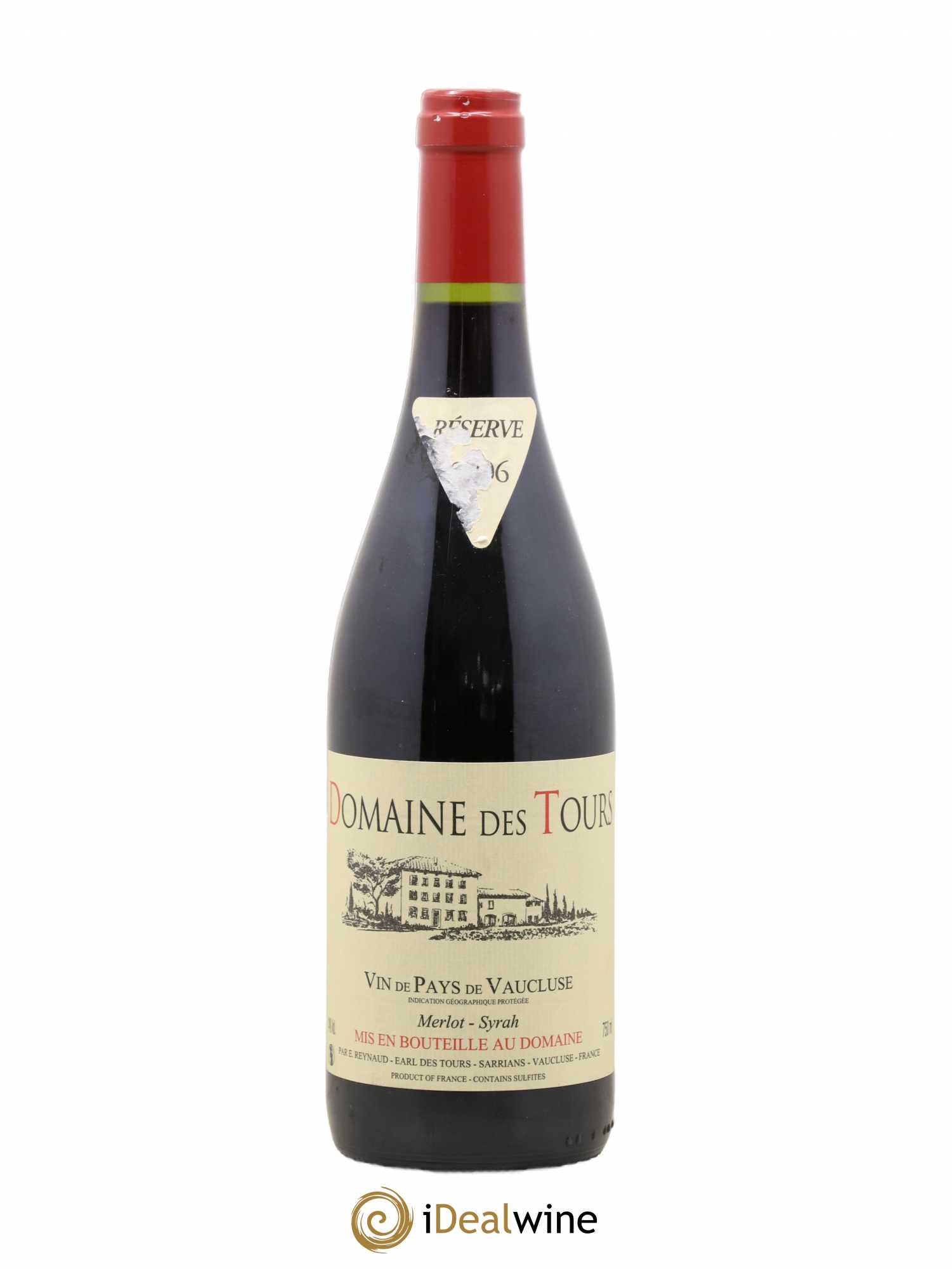 Vaucluse Domaine des Tours Merlot-Syrah Emmanuel Reynaud (sans prix de réserve) 2006 - Lot de 1 bouteille - 0