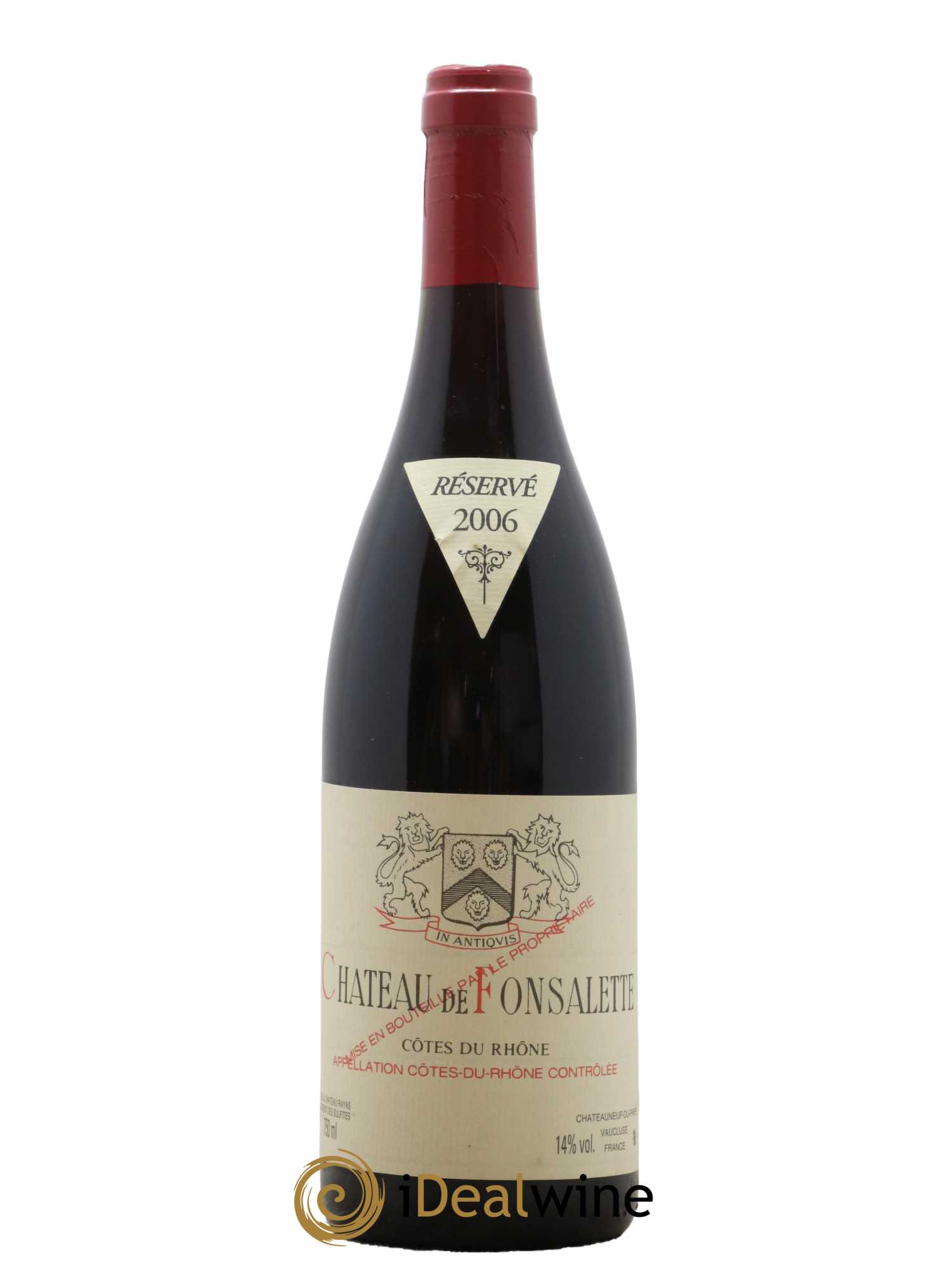 Côtes-du-Rhône Château de Fonsalette Emmanuel Reynaud 2006 - Lot de 1 bouteille - 0