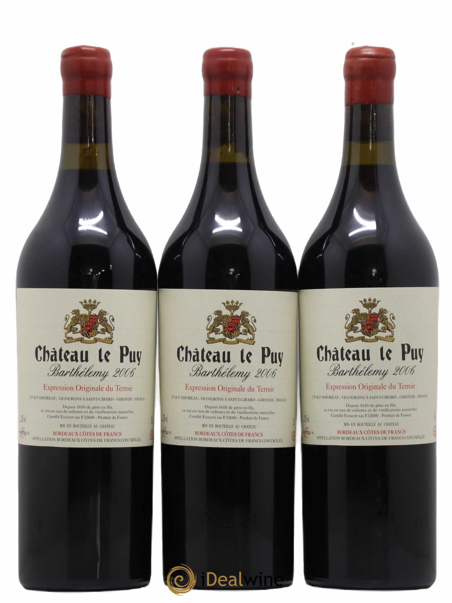 Le Puy - Cuvée Barthélemy 2006 - Lot de 12 bouteilles - 1