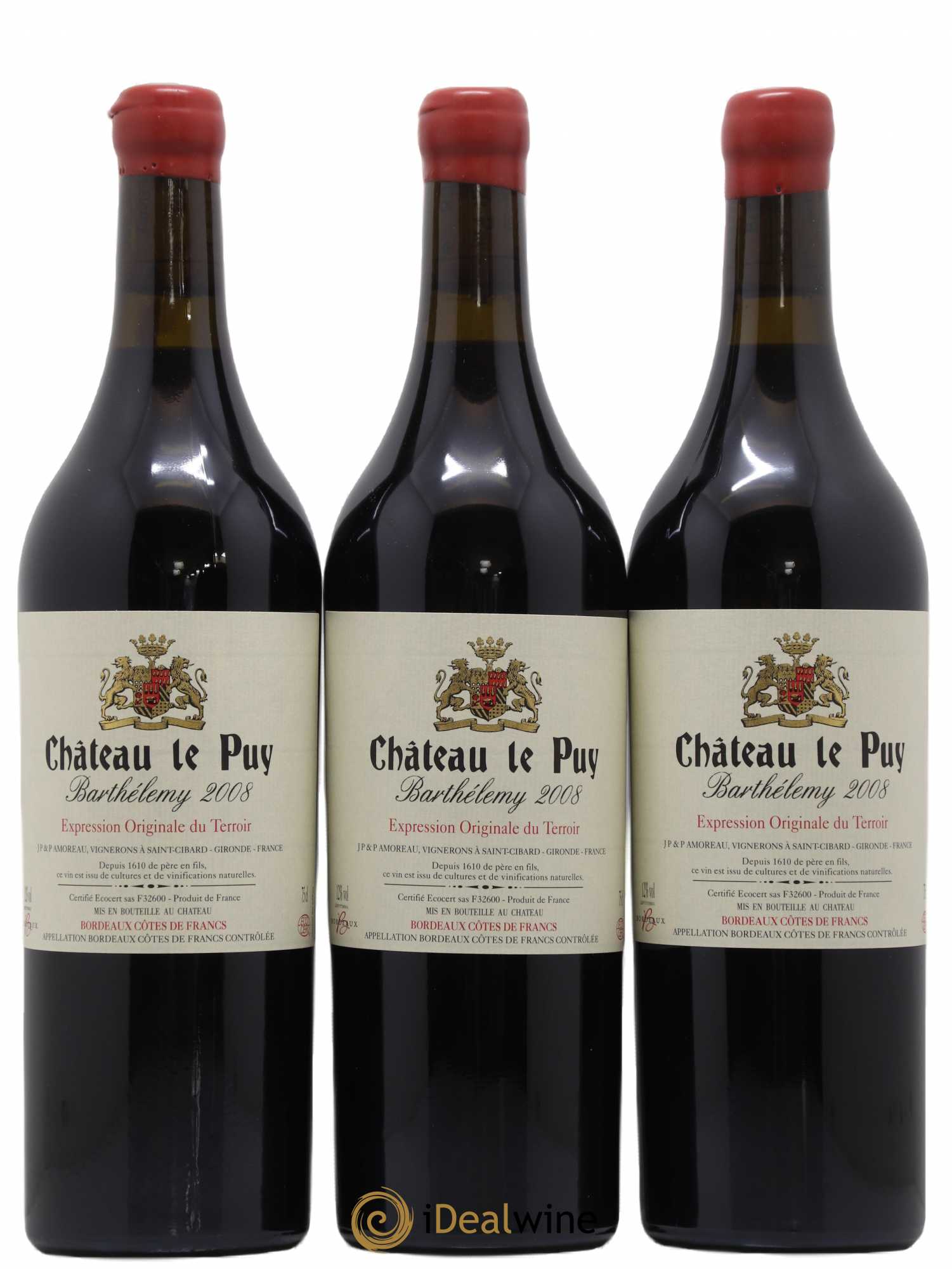 Le Puy - Cuvée Barthélemy 2008 - Lot de 12 bouteilles - 2