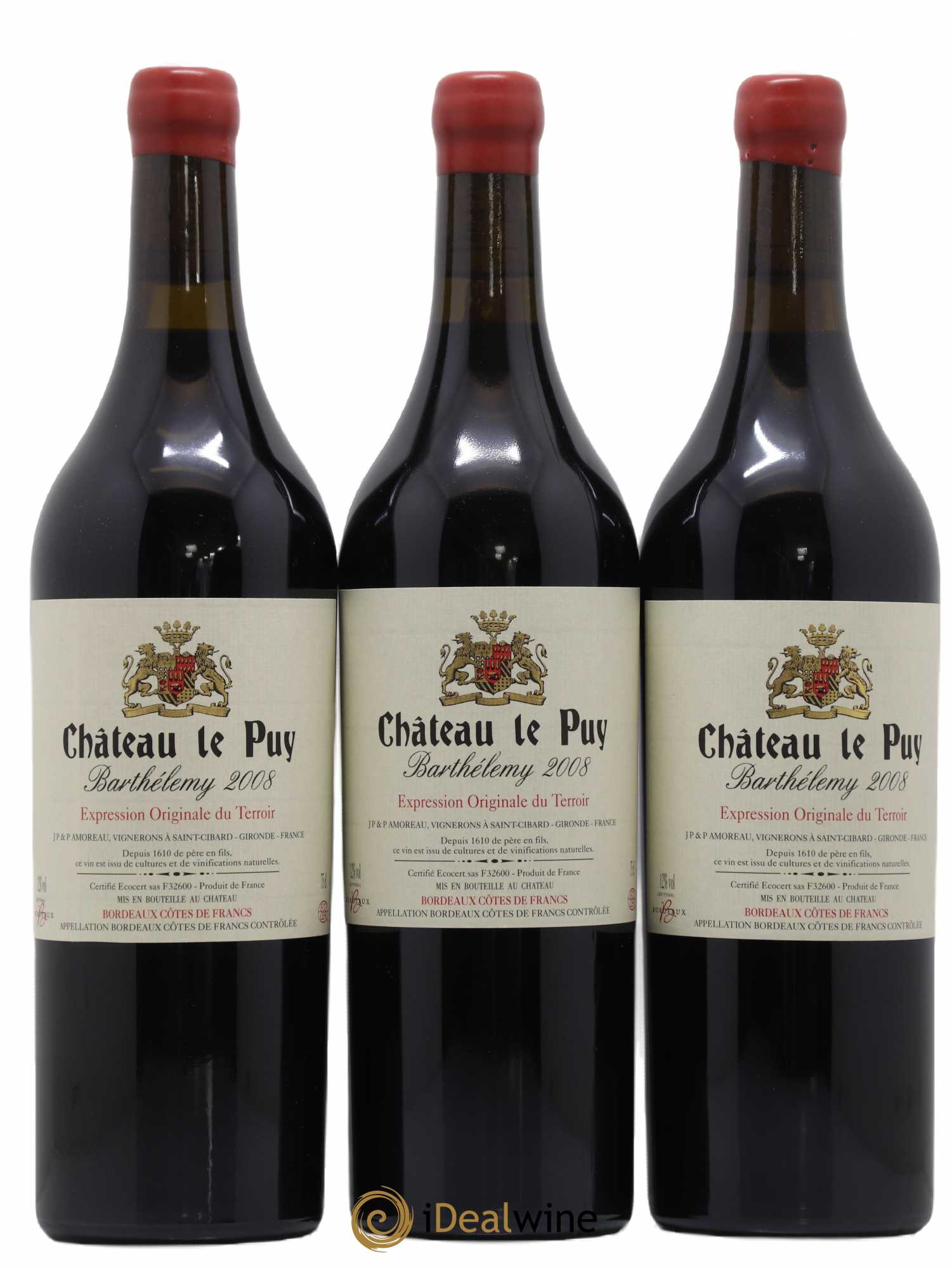 Le Puy - Cuvée Barthélemy 2008 - Lot de 12 bouteilles - 4