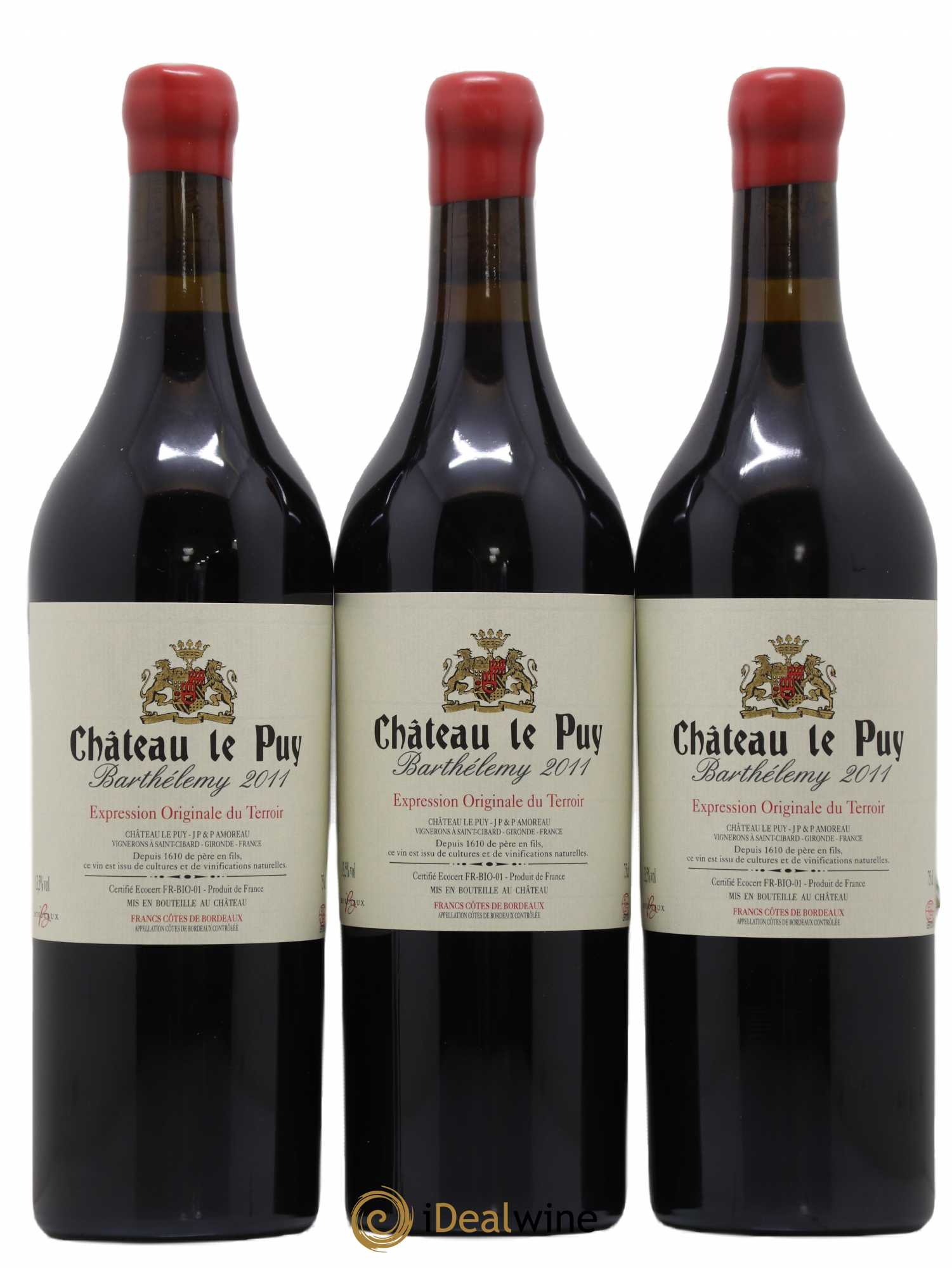 Le Puy - Cuvée Barthélemy 2011 - Lot de 12 bouteilles - 2