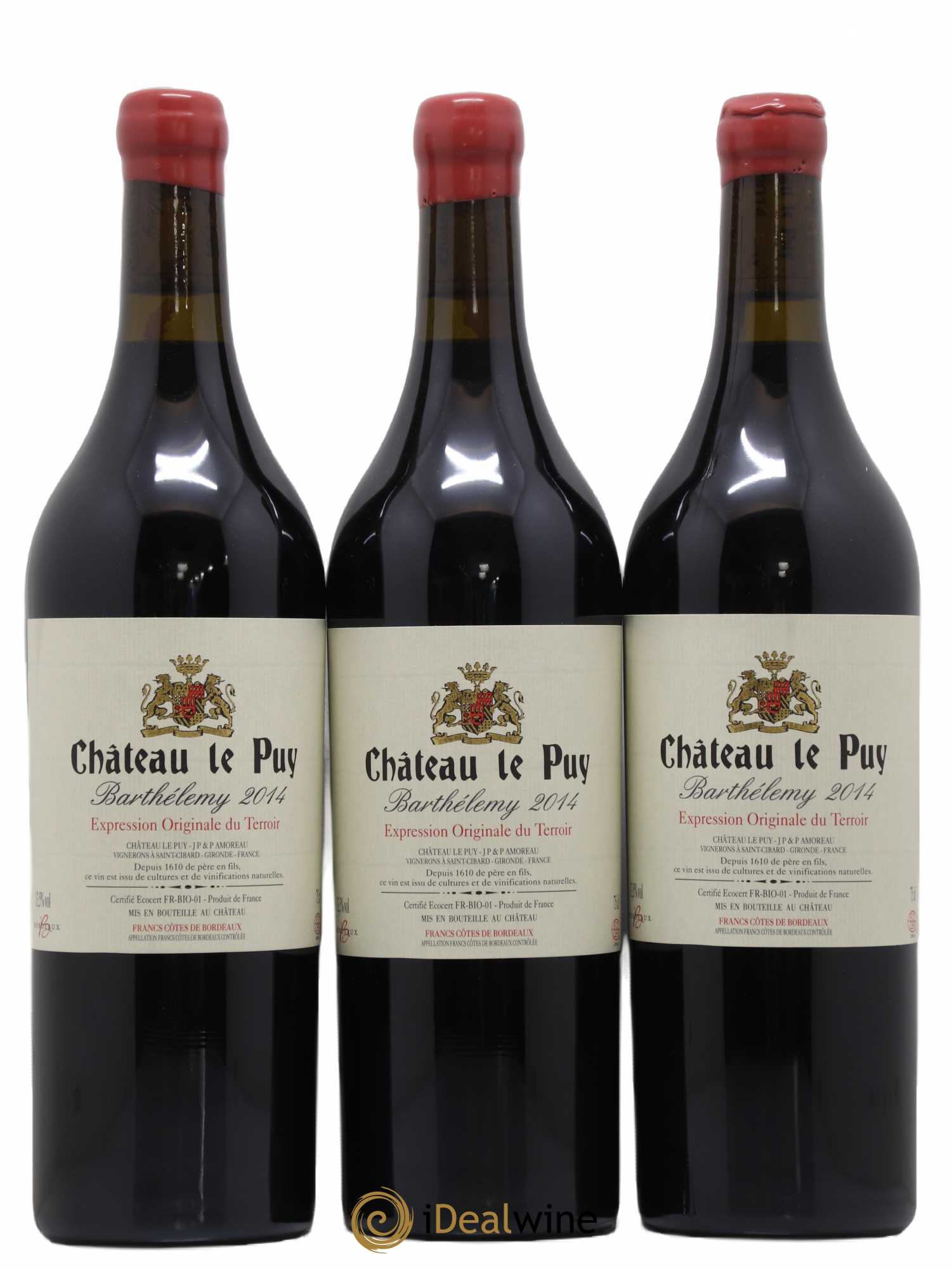 Le Puy - Cuvée Barthélemy 2014 - Lot de 12 bouteilles - 1