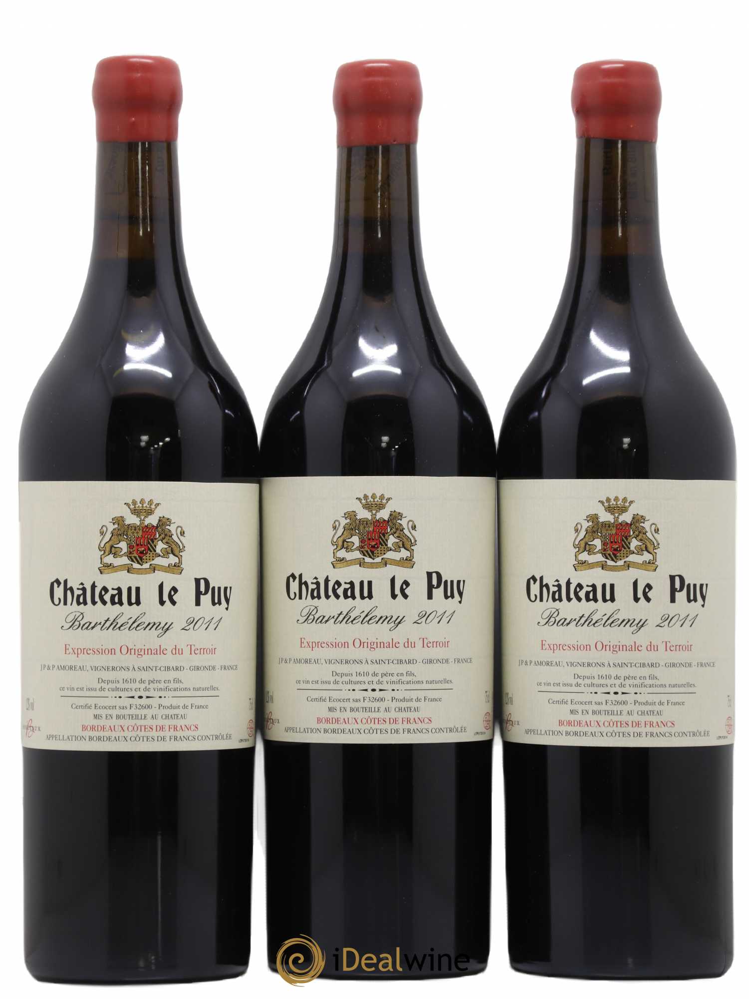 Le Puy - Cuvée Barthélemy 2011 - Lot de 12 bouteilles - 1
