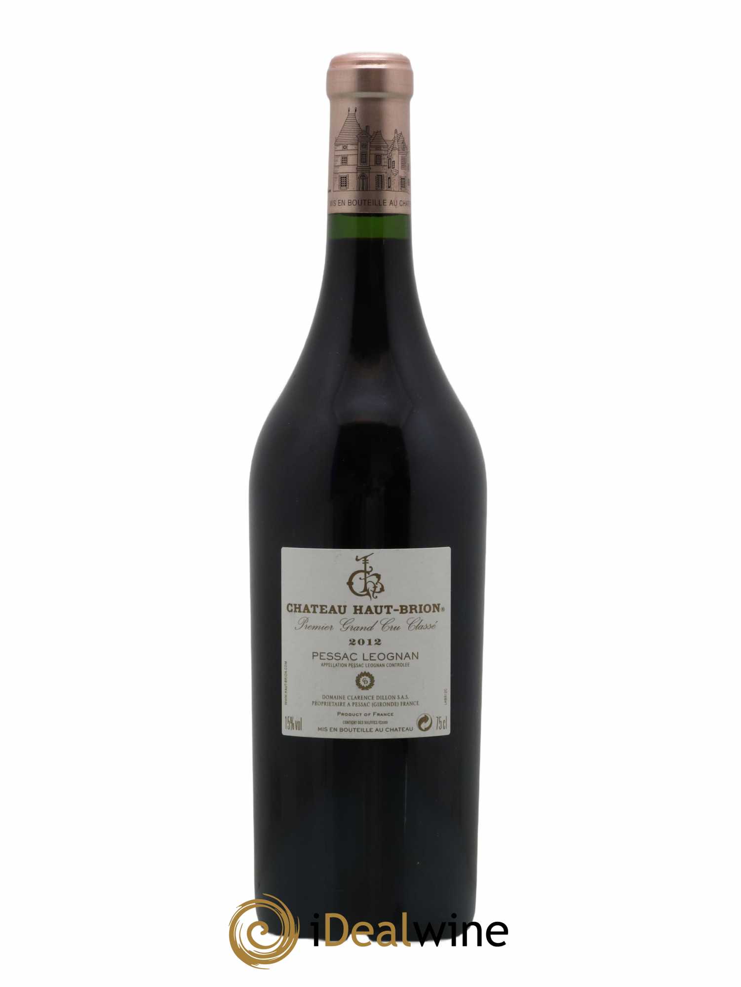 Château Haut Brion 1er Grand Cru Classé 2012 - Lot de 1 bouteille - 1