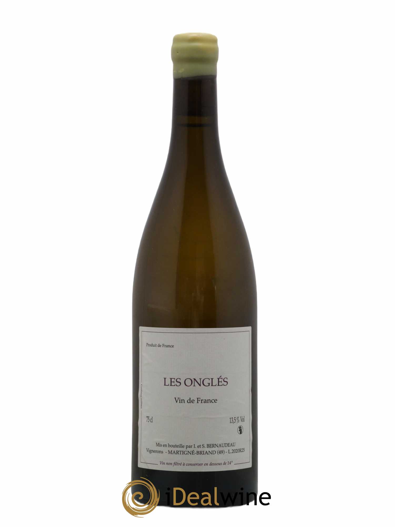 Vin de France Les Onglés Stéphane Bernaudeau 2020 - Lot de 1 bouteille - 0
