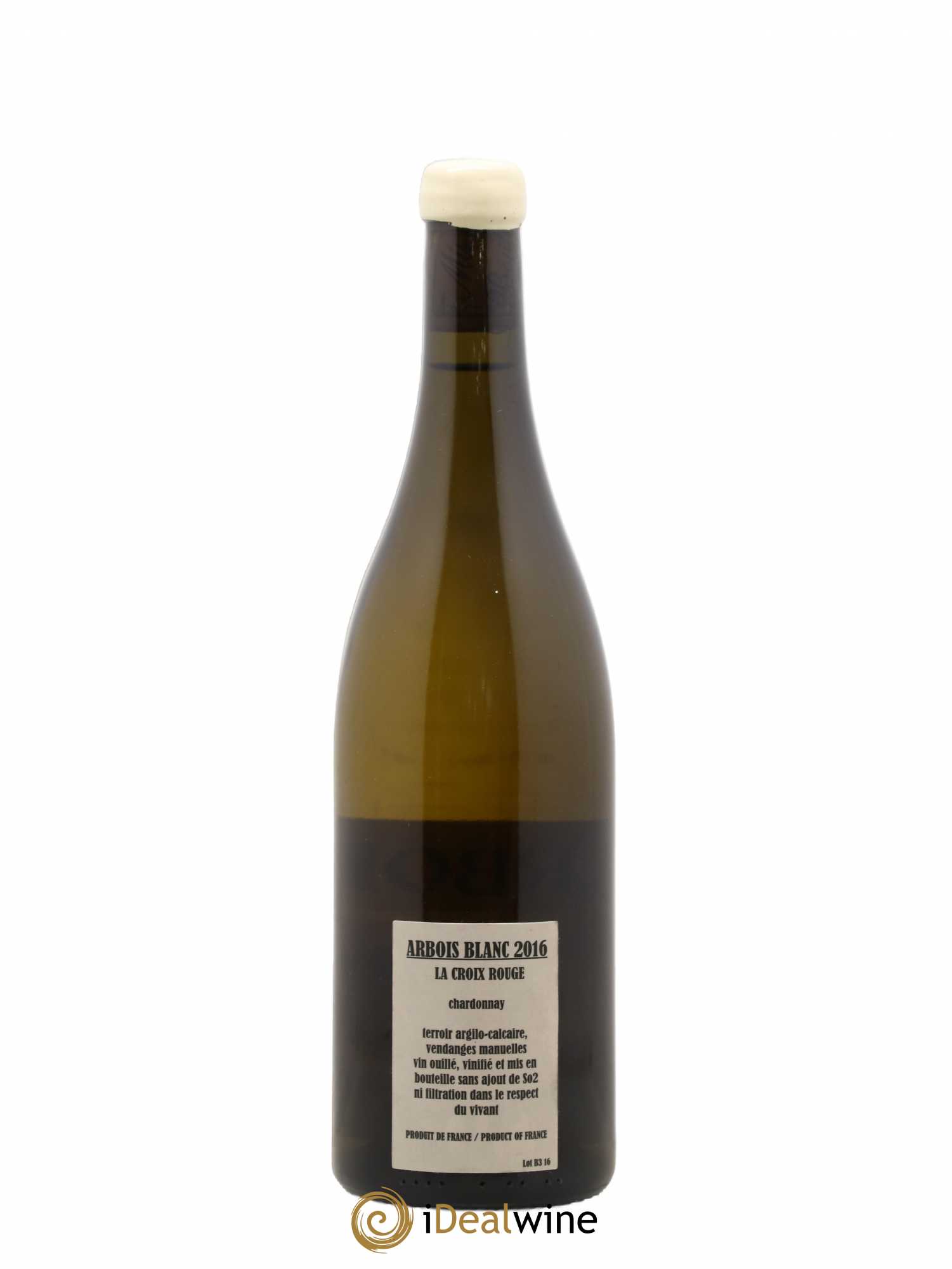 Arbois Chardonnay La Croix Rouge Adeline Houillon & Renaud Bruyère 2016 - Lot de 1 bouteille - 1