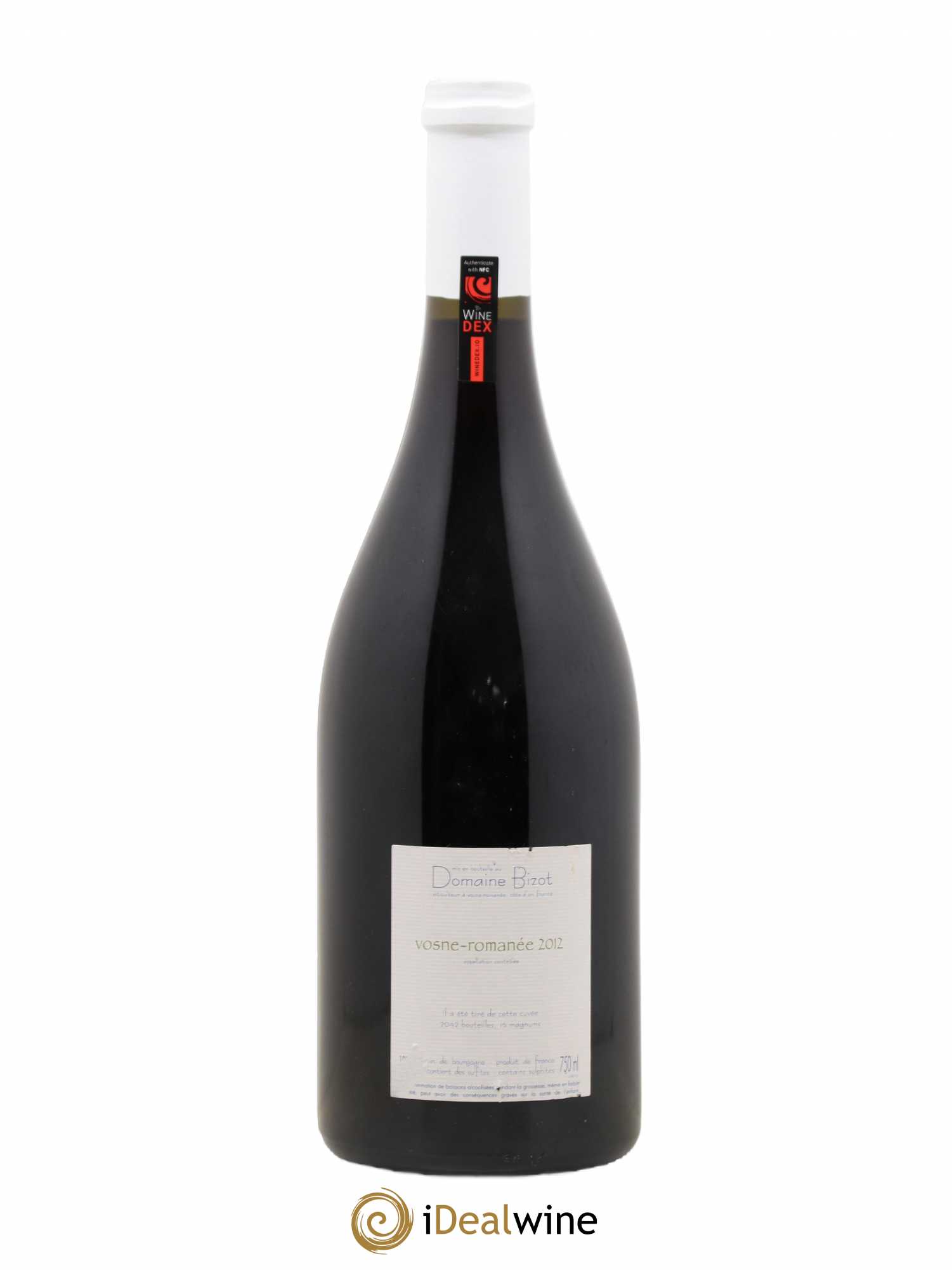 Vosne-Romanée Bizot (Domaine) 2012 - Lot de 1 bouteille - 1