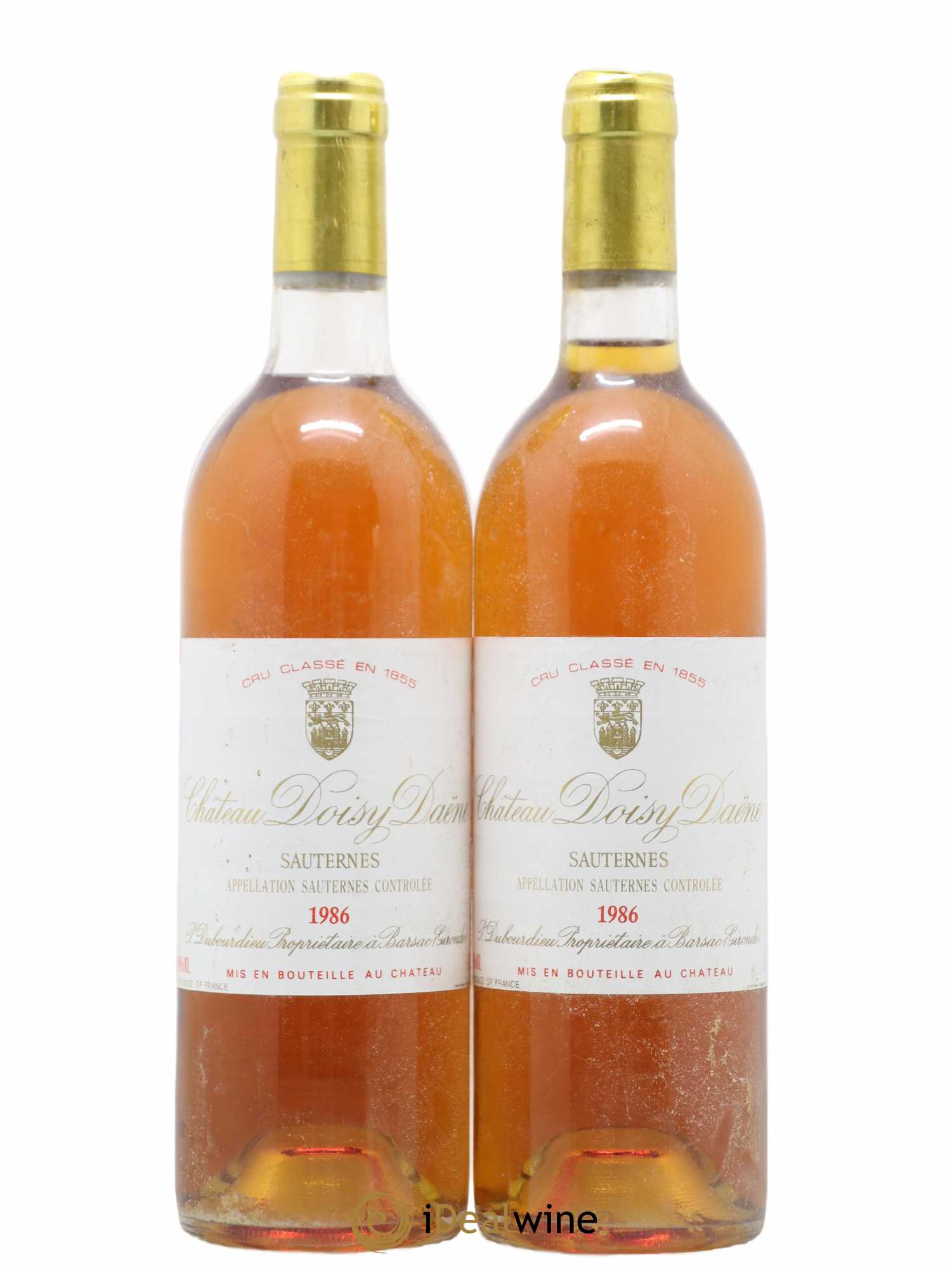 Château Doisy Daëne 2ème Grand Cru Classé 1986 - Lotto di 2 bottiglie - 0