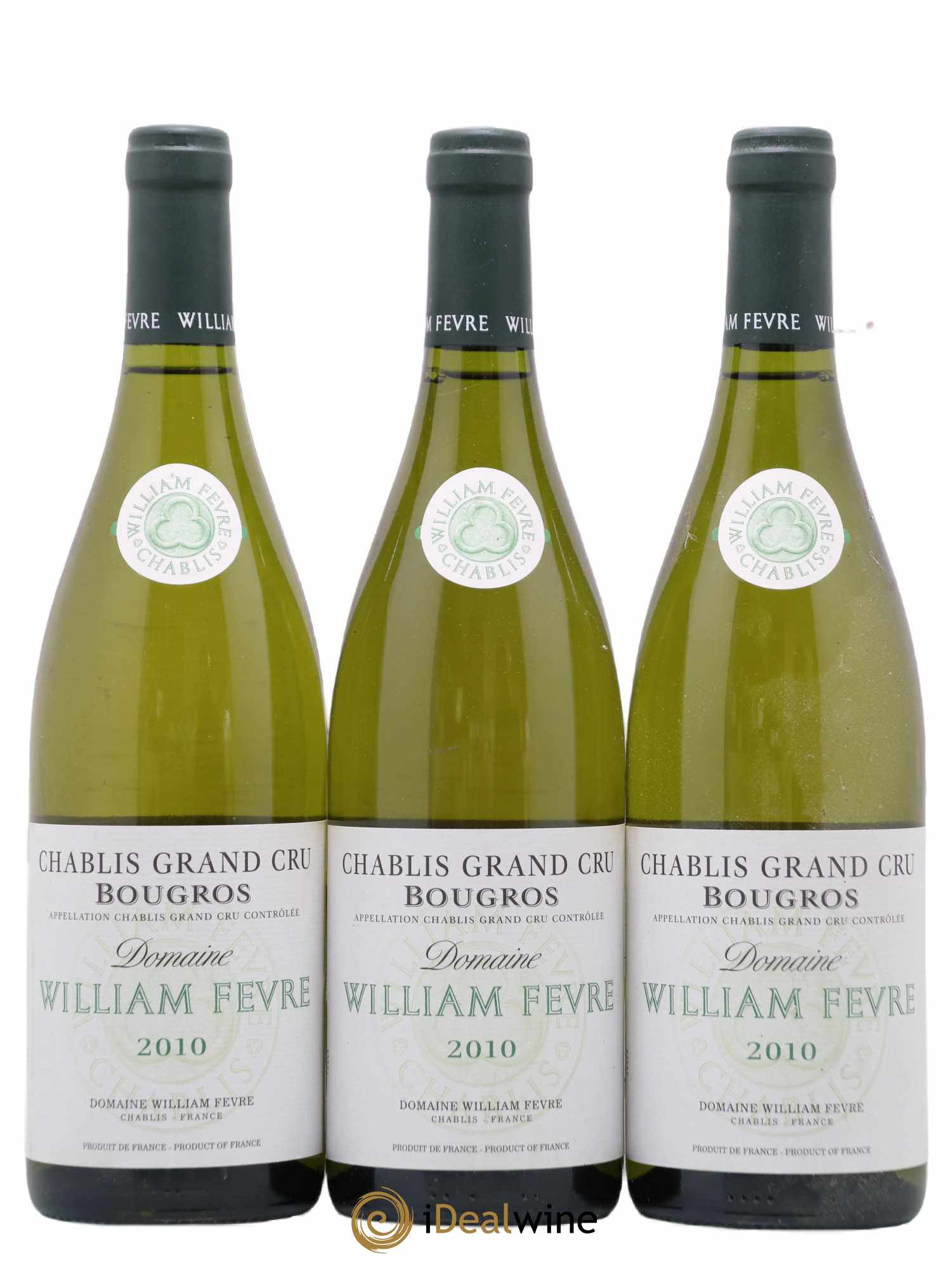 Chablis Grand Cru Bougros William Fèvre 2010 - Posten von 3 Flaschen - 0
