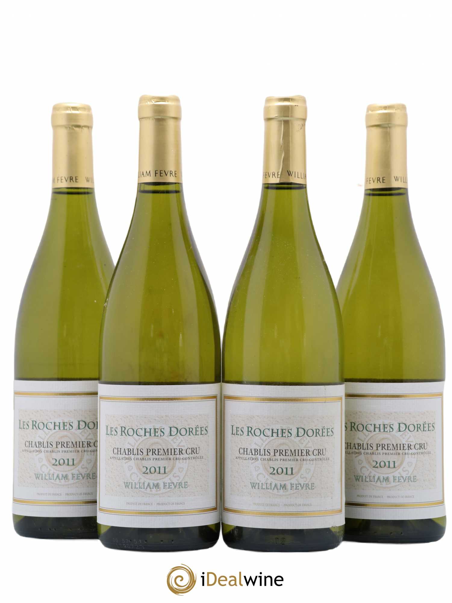 Chablis 1er Cru Les Roches Dorees William Fevre 2011 - Lot de 4 bouteilles - 0