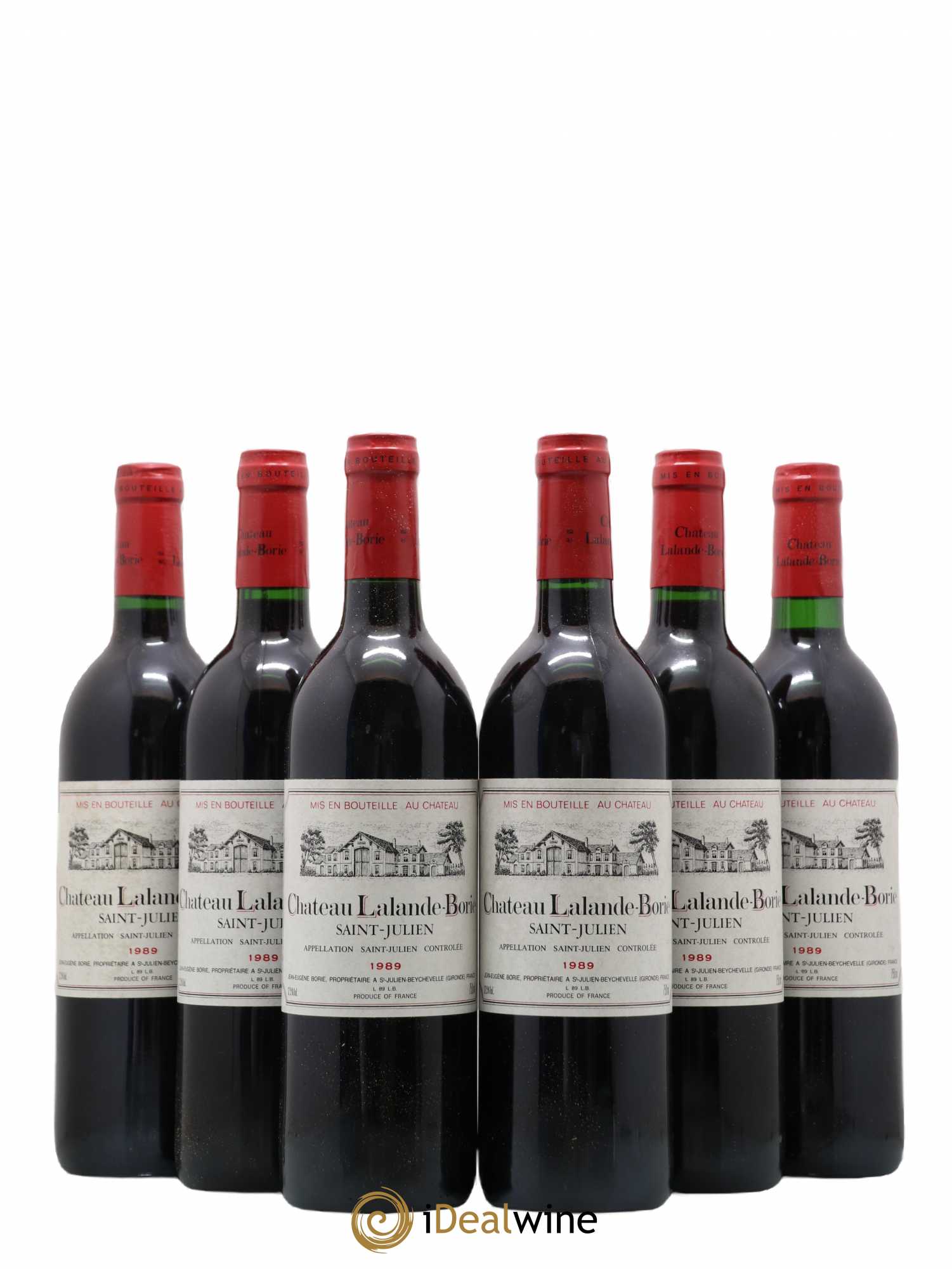 Château Lalande Borie 1989 - Lot de 6 bouteilles - 0