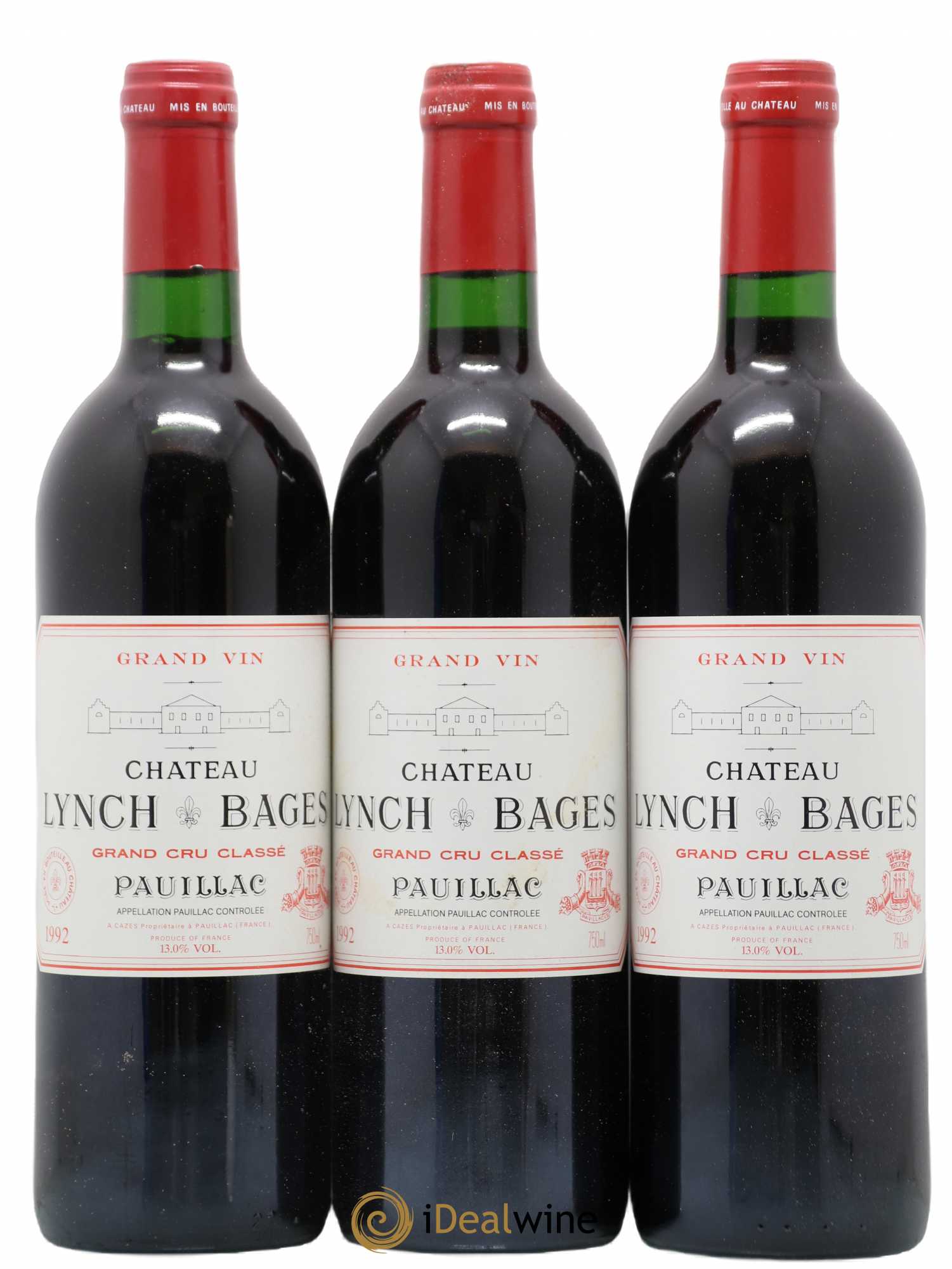 Château Lynch Bages 5ème Grand Cru Classé 1992 - Lot de 12 bouteilles - 2