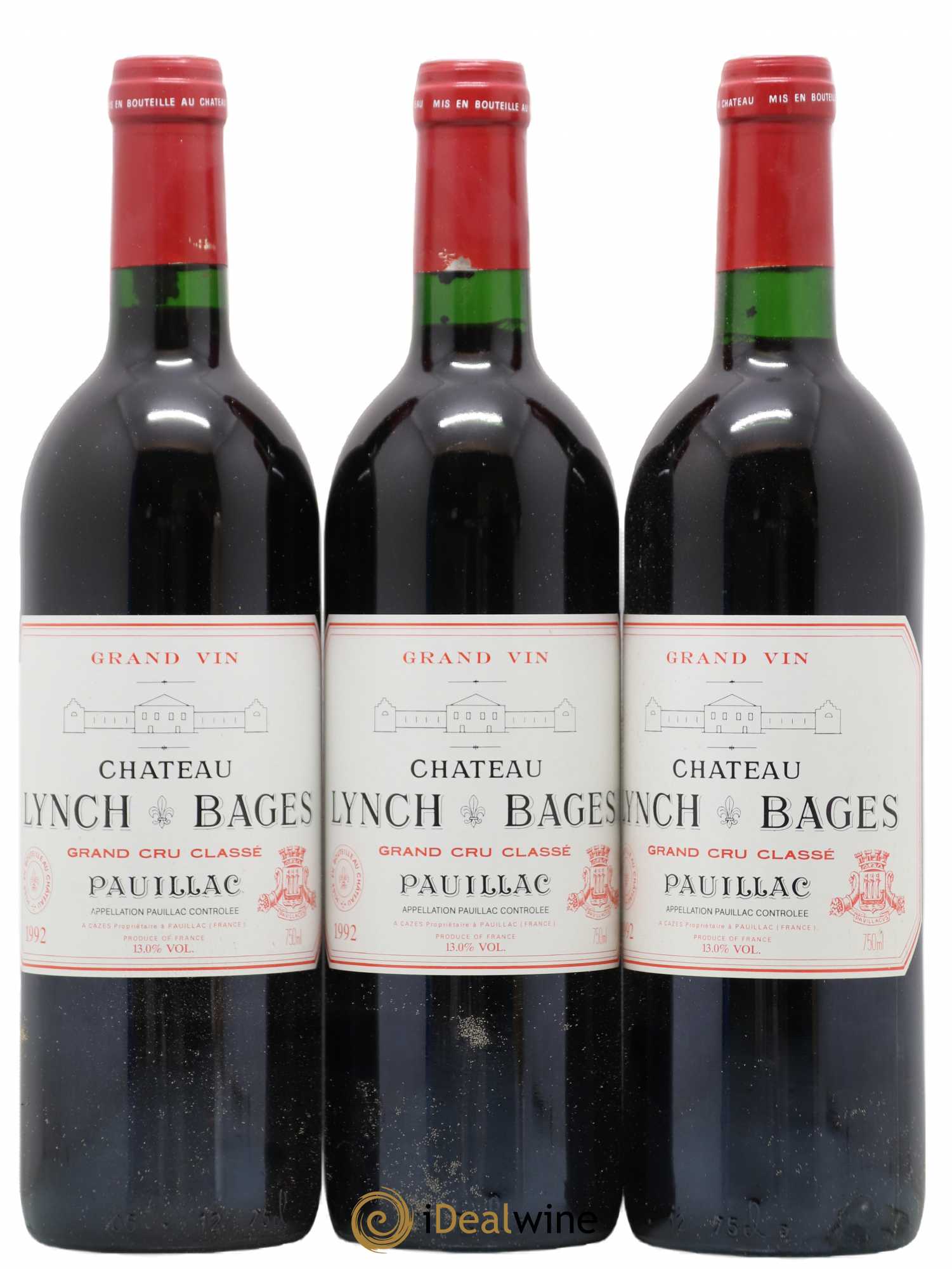Château Lynch Bages 5ème Grand Cru Classé 1992 - Lot de 12 bouteilles - 3