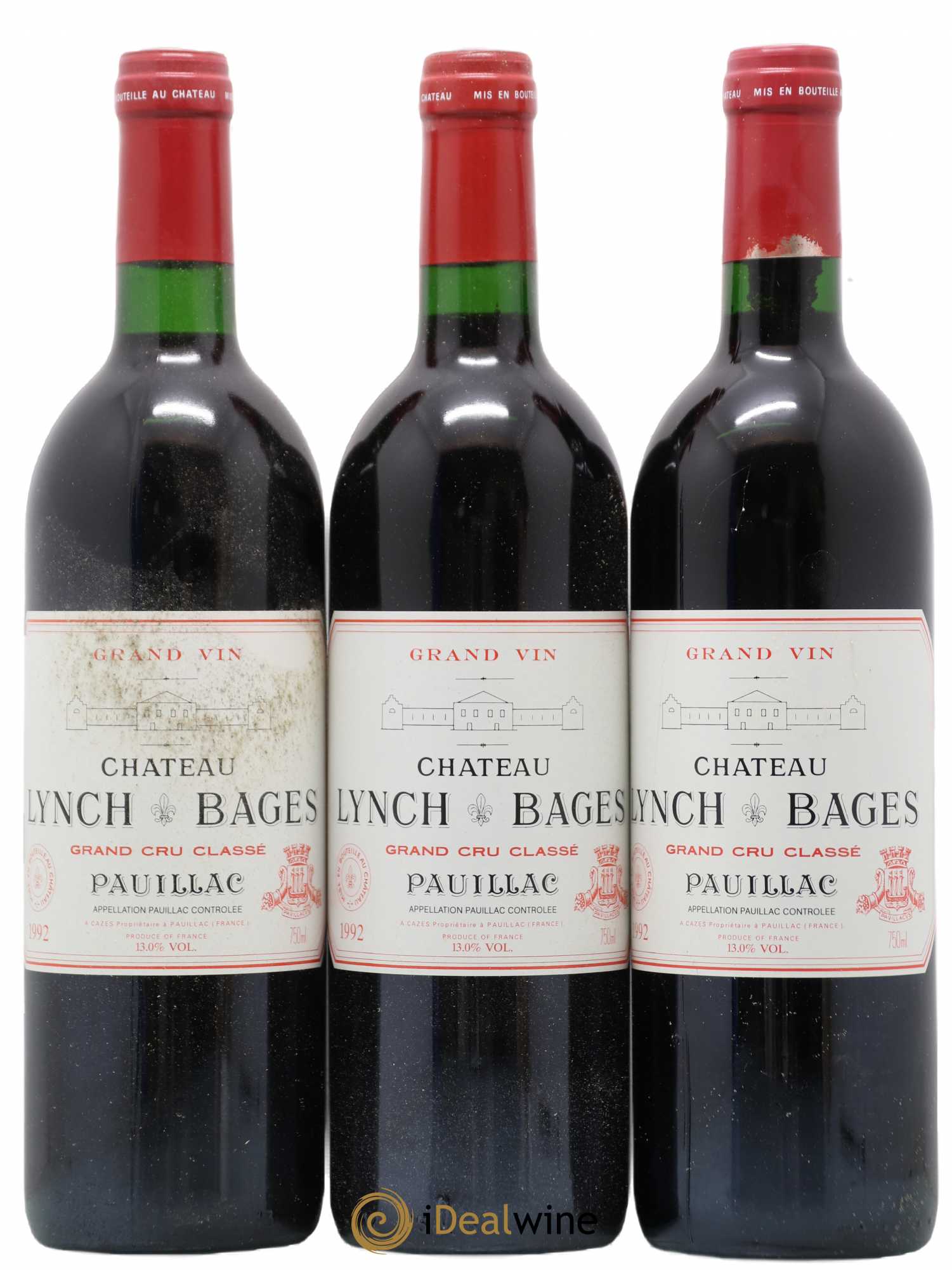 Château Lynch Bages 5ème Grand Cru Classé 1992 - Lot de 12 bouteilles - 4