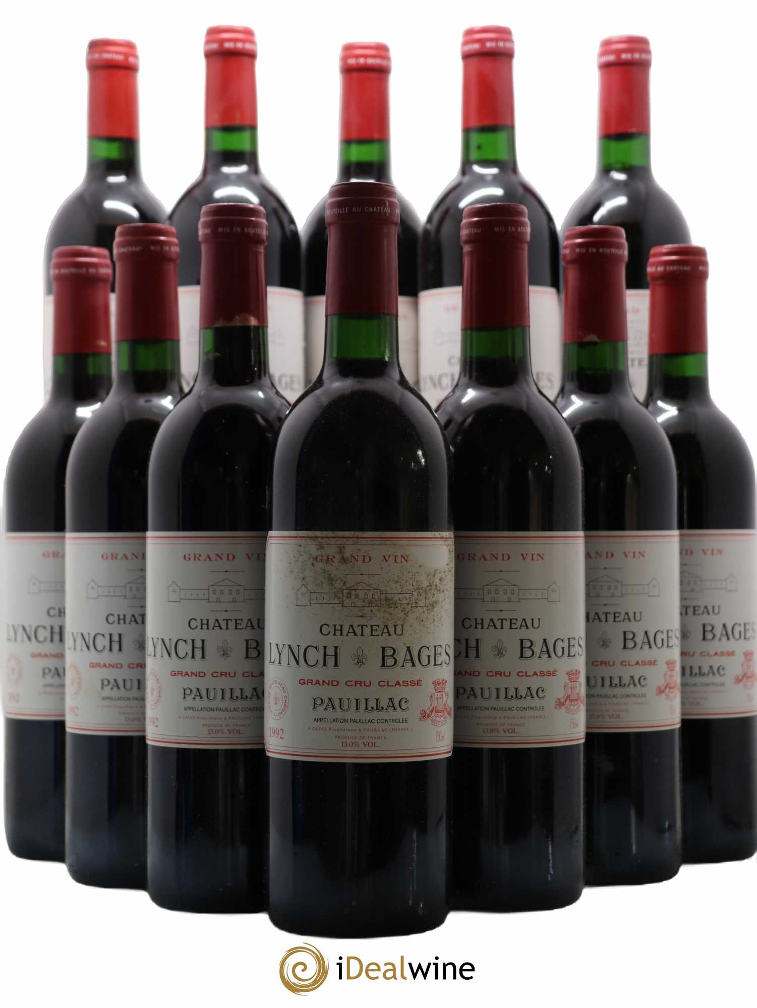 Château Lynch Bages 5ème Grand Cru Classé 1992 - Lot de 12 bouteilles - 0
