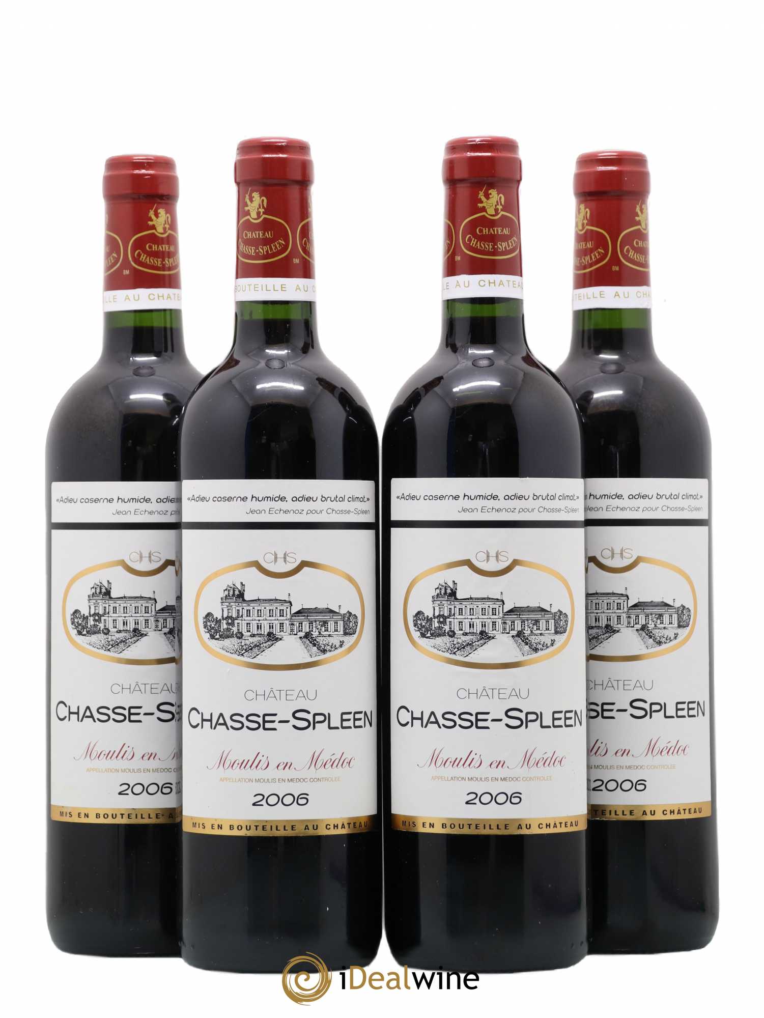 Château Chasse Spleen 2006 - Lot de 4 bouteilles - 0