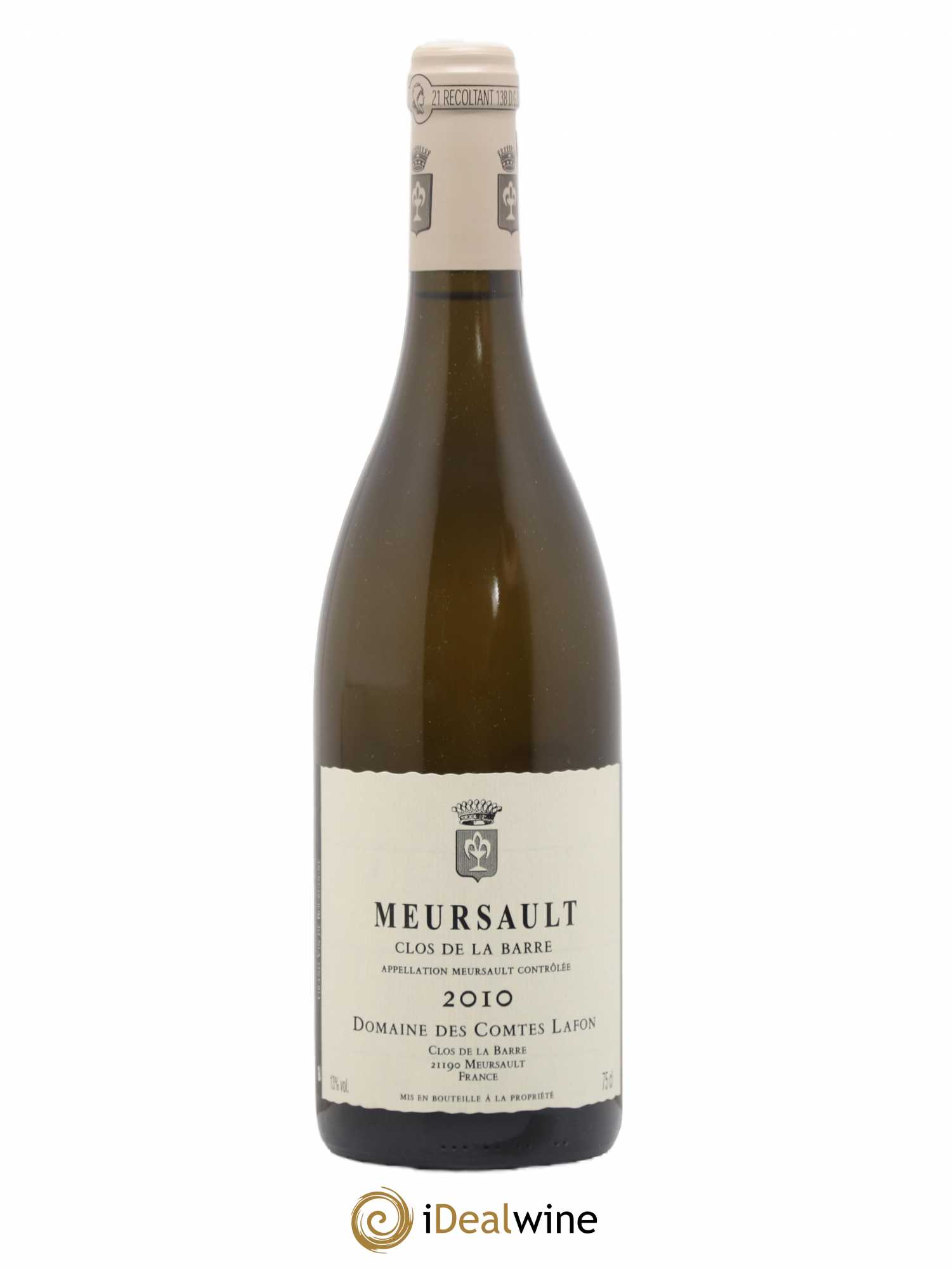 Meursault Clos de la Barre Comtes Lafon (Domaine des) 2010 - Lot de 1 bouteille - 0